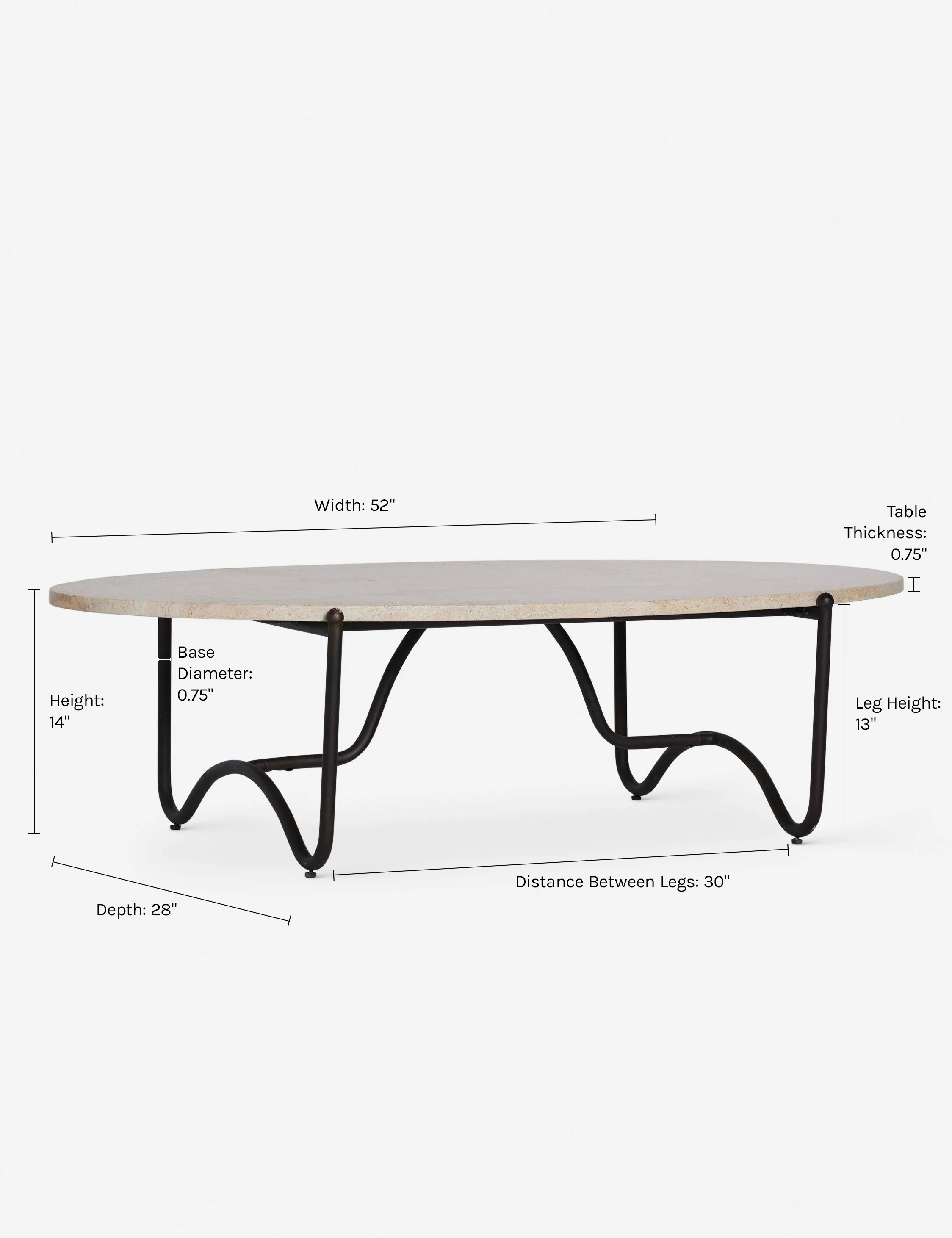 Peggy Outdoor Oval Coffee Table by Sarah Sherman Samuel - Image 8