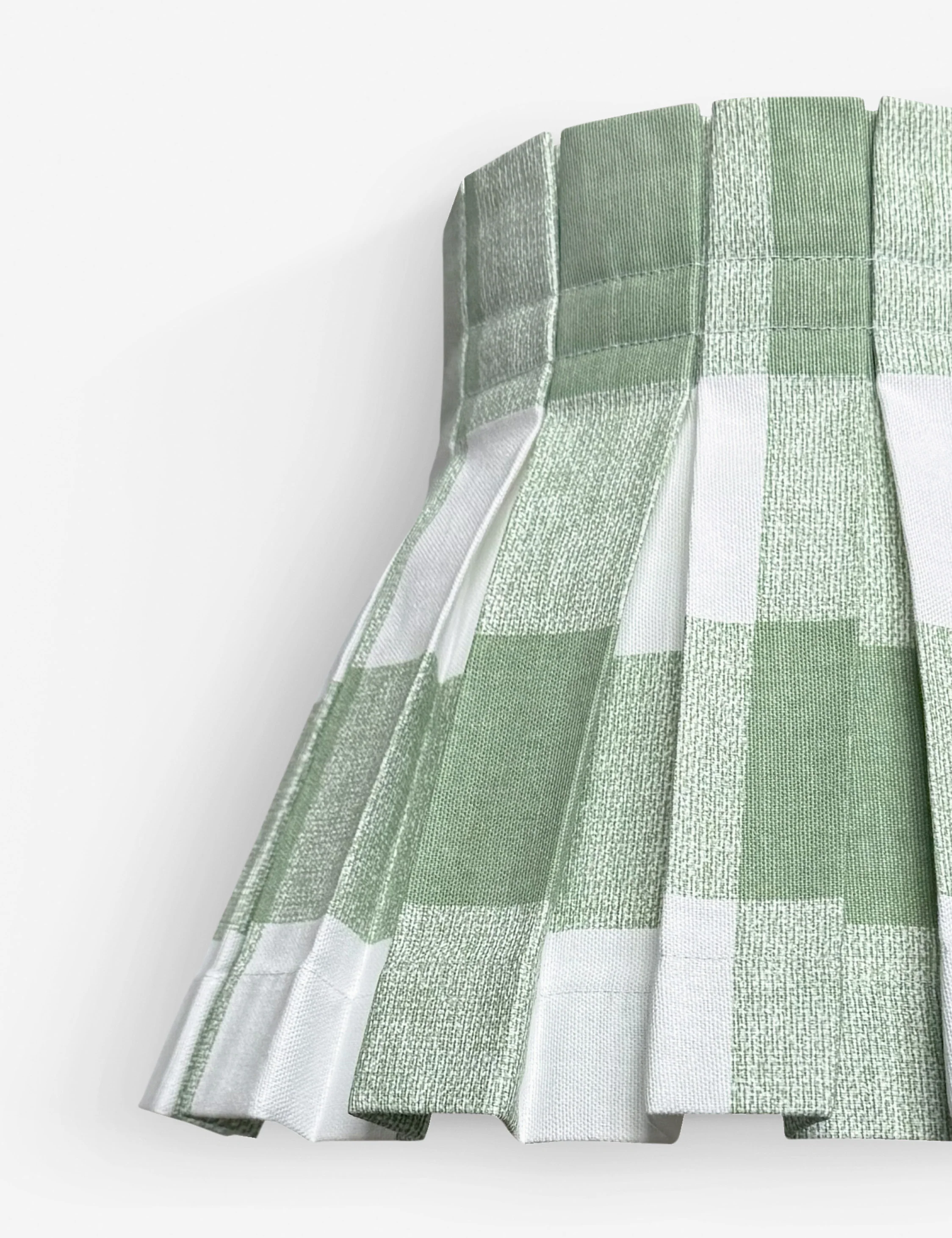 Plaid Classic Box Pleat Lampshade by Cielle Home - Image 3