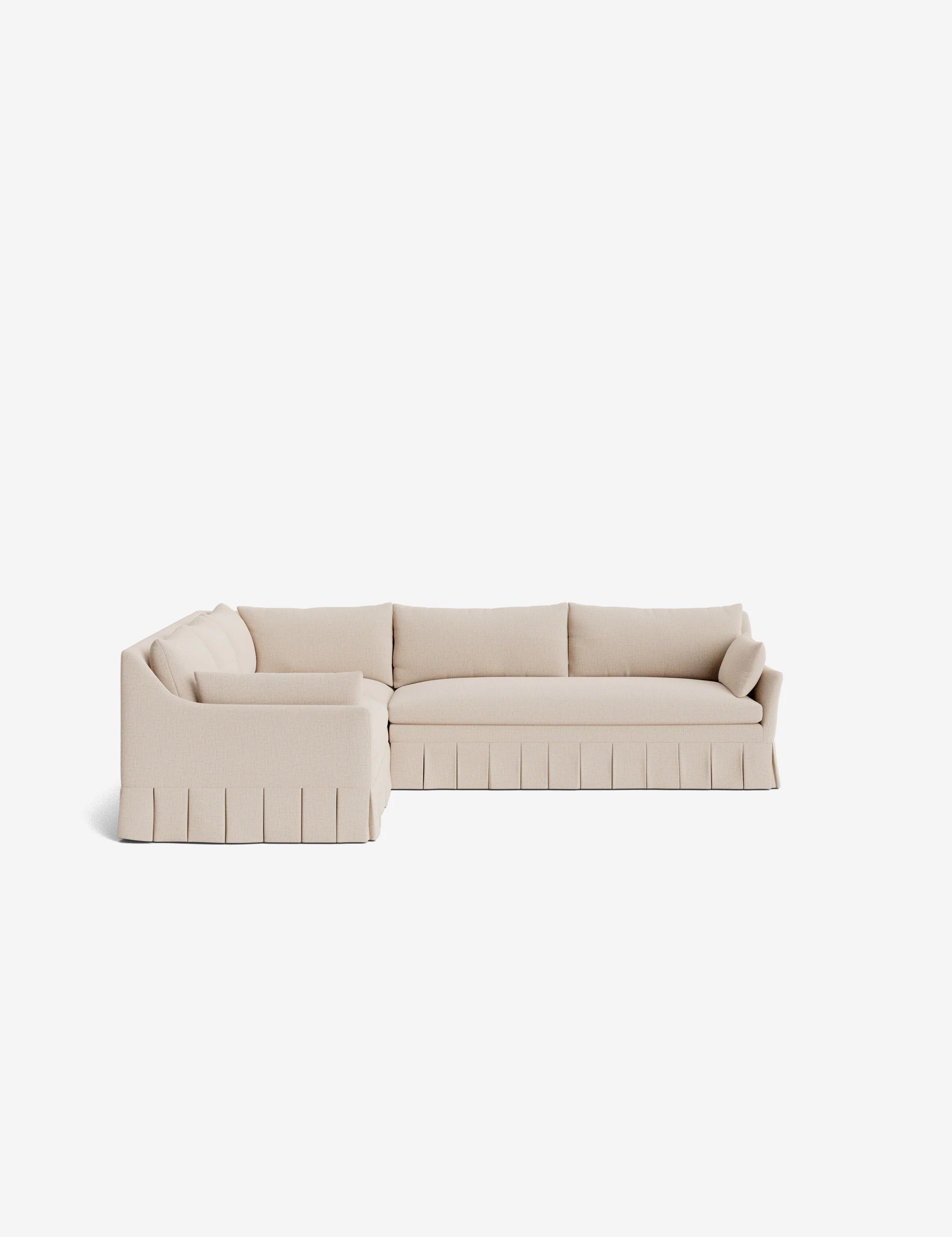 Portola Luxe Depth Pleated Corner Sectional Sofa - Image 103