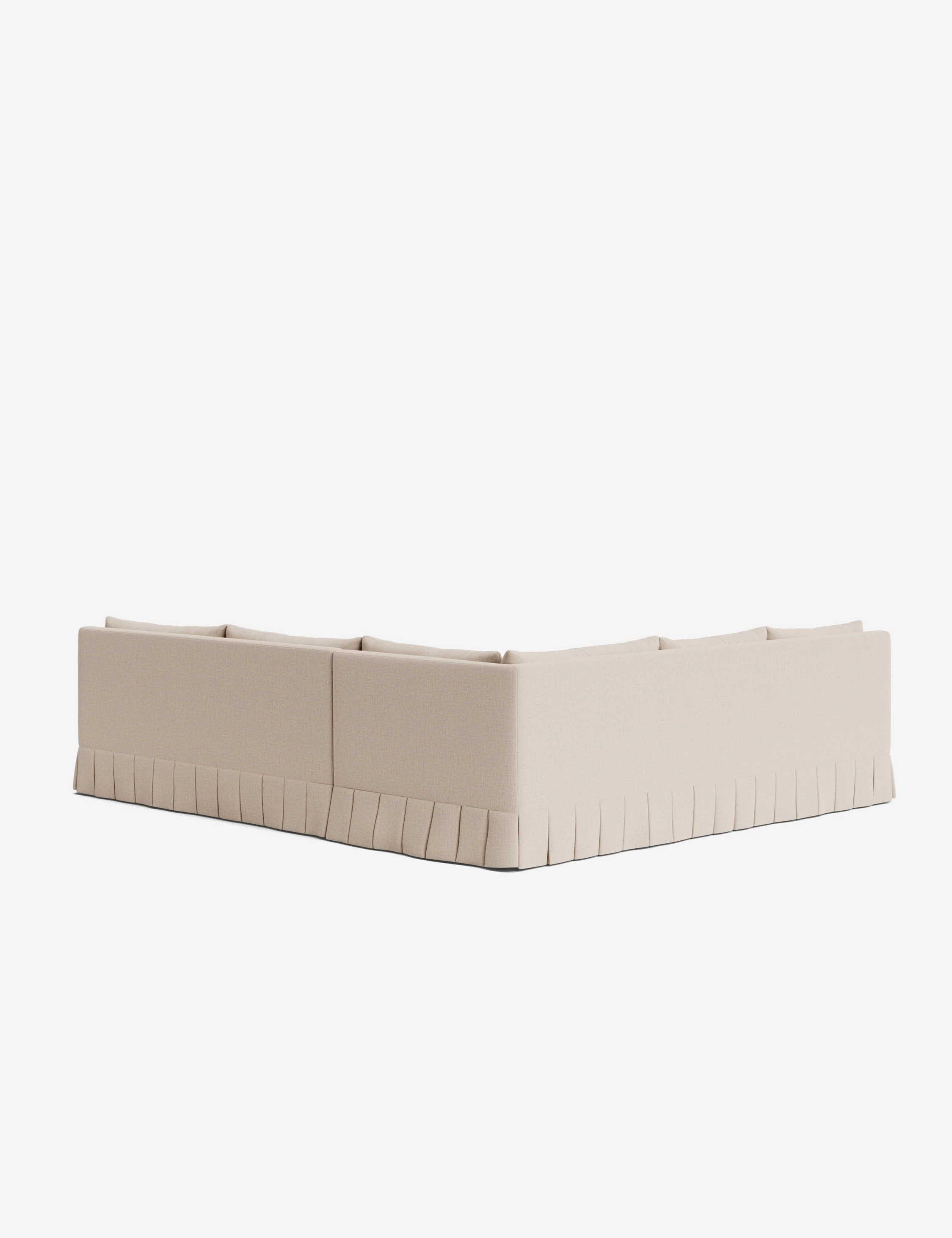 Portola Luxe Depth Pleated Corner Sectional Sofa - Image 104