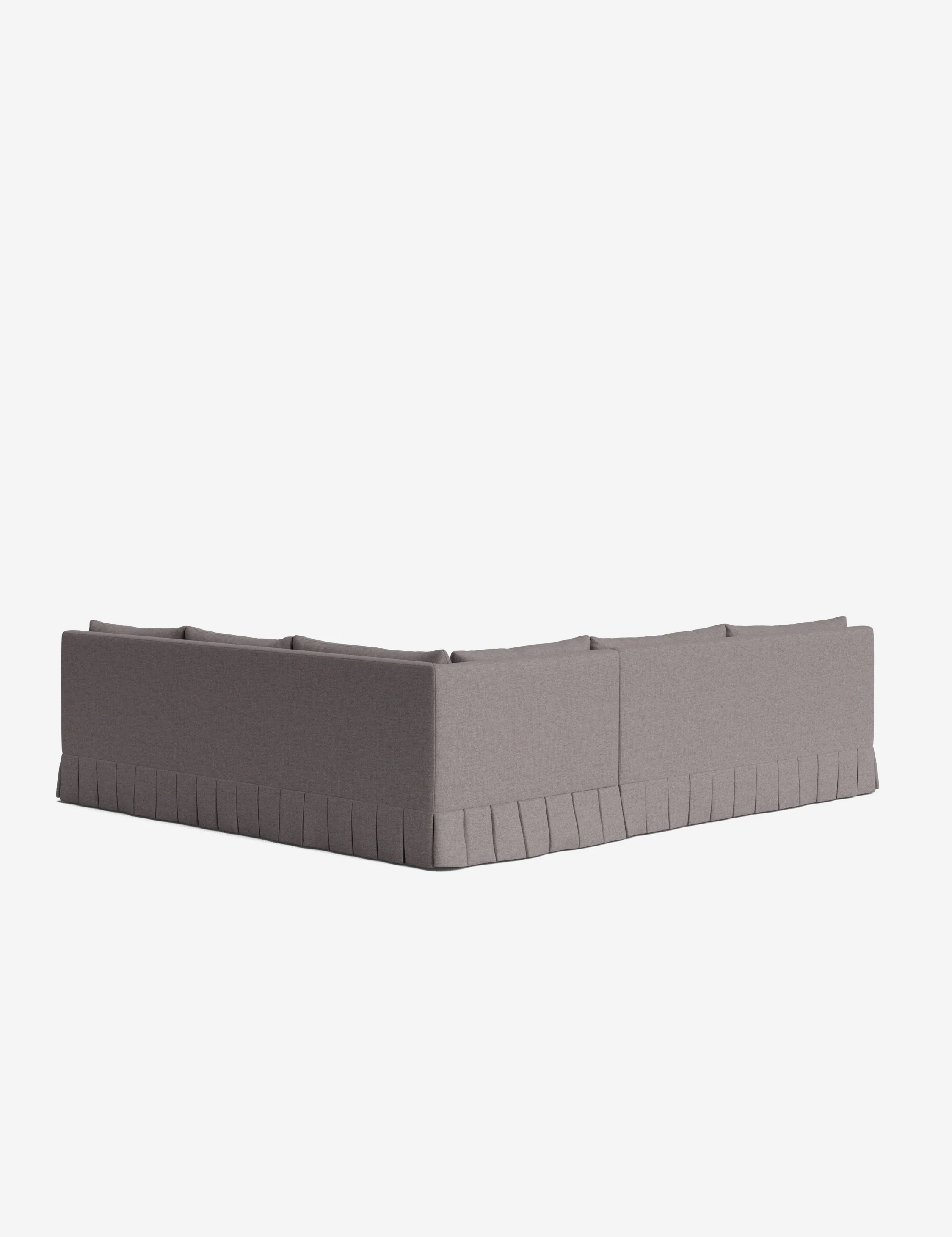 Portola Luxe Depth Pleated Corner Sectional Sofa - Image 160