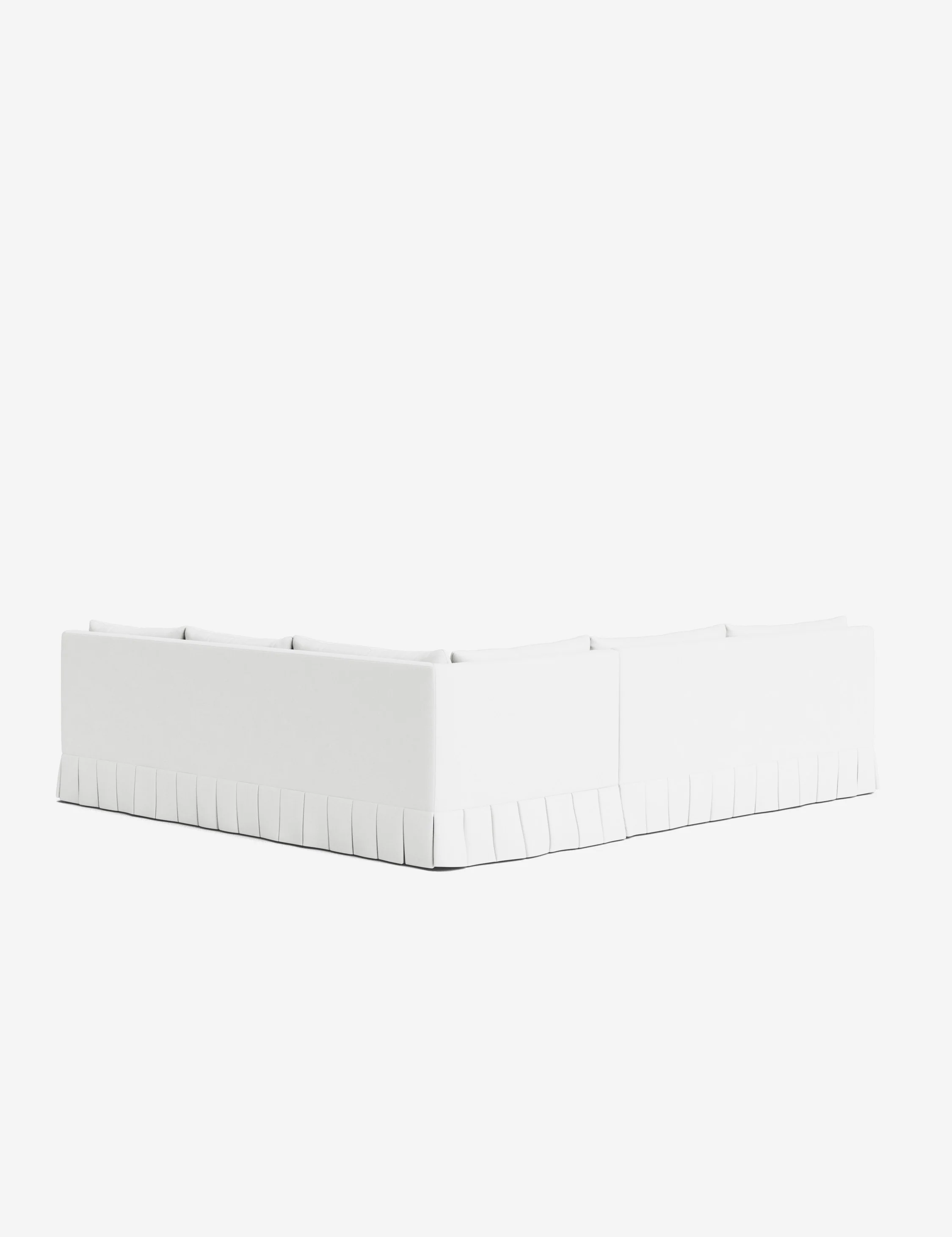 Portola Luxe Depth Pleated Corner Sectional Sofa - Image 166