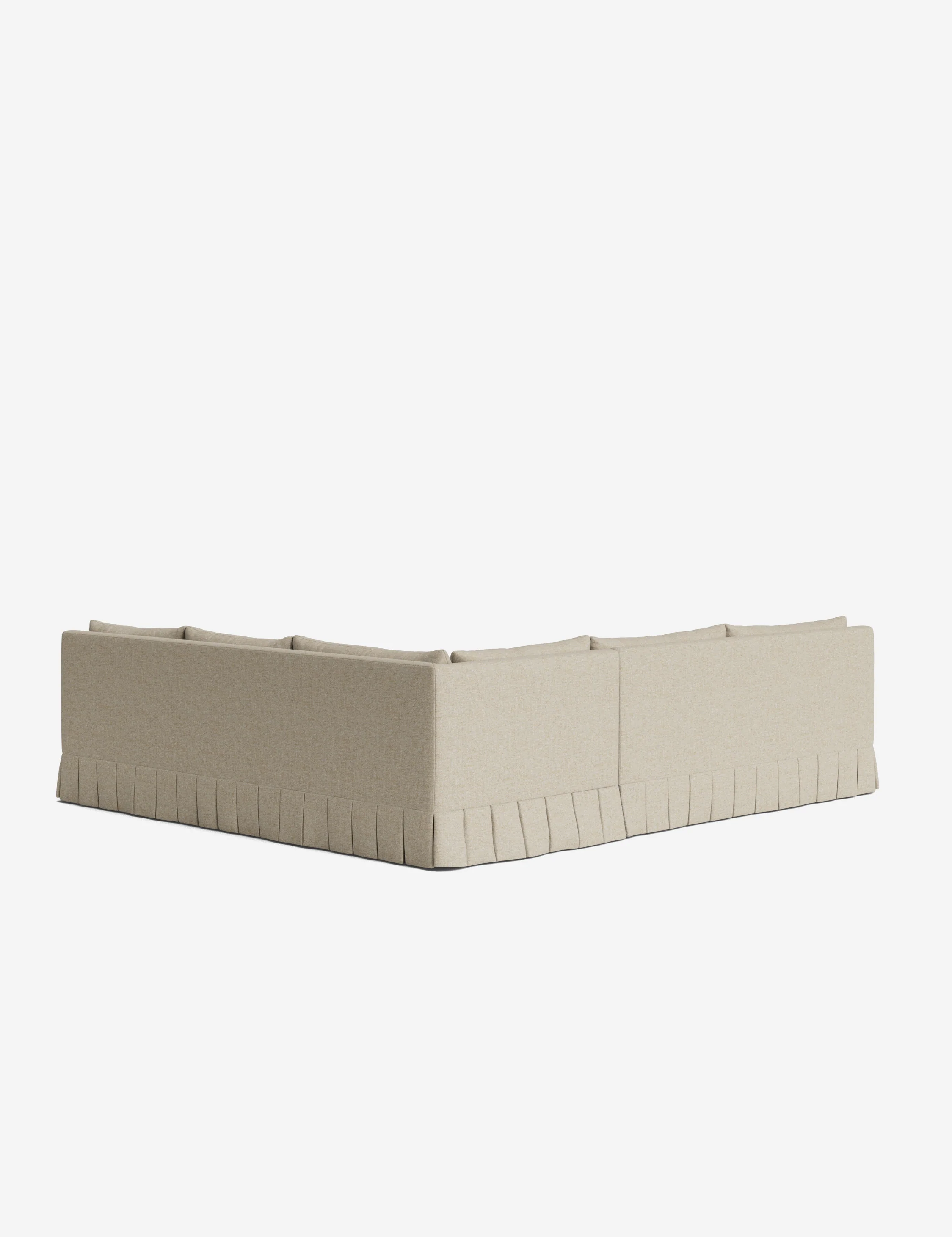 Portola Luxe Depth Pleated Corner Sectional Sofa - Image 174