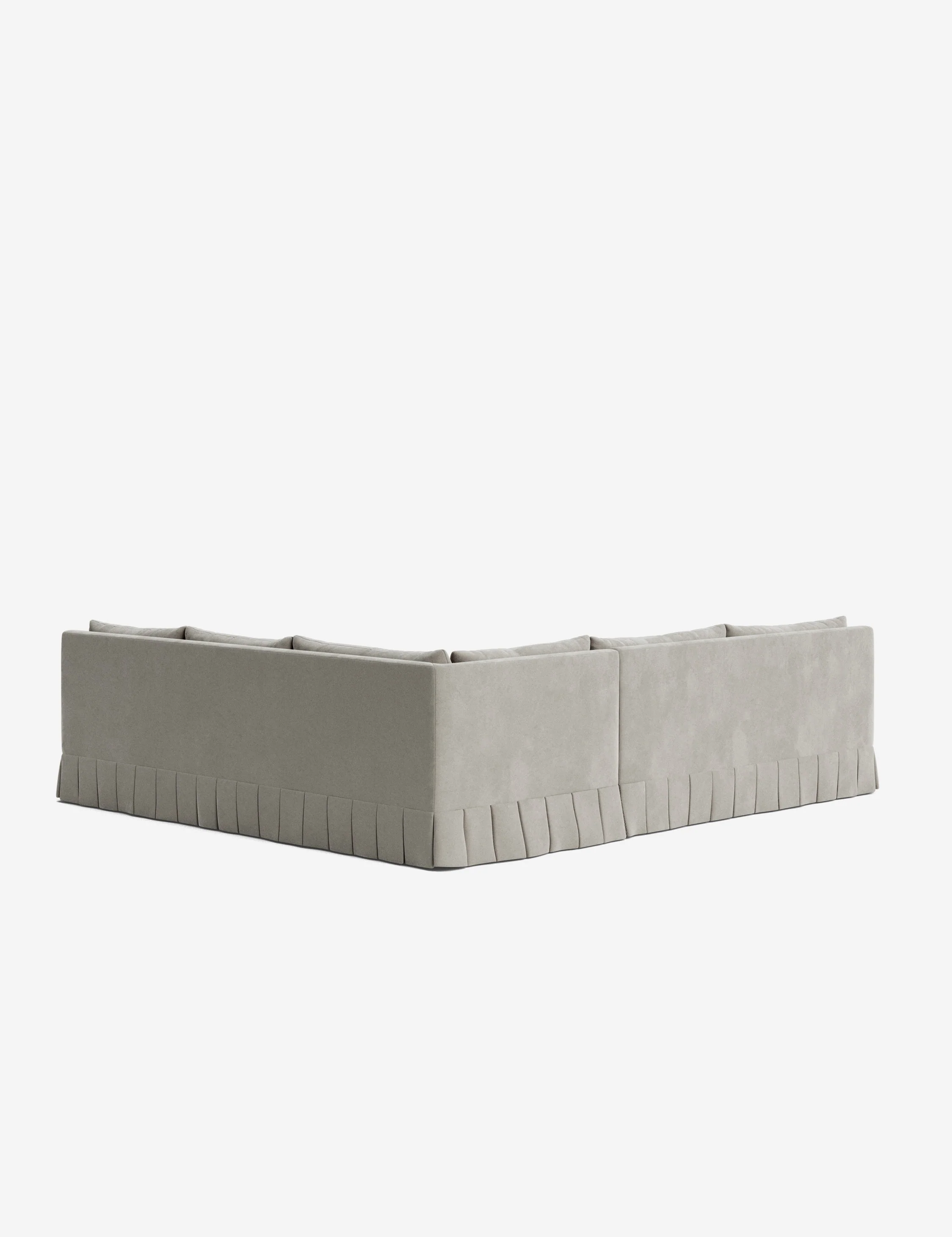 Portola Luxe Depth Pleated Corner Sectional Sofa - Image 179