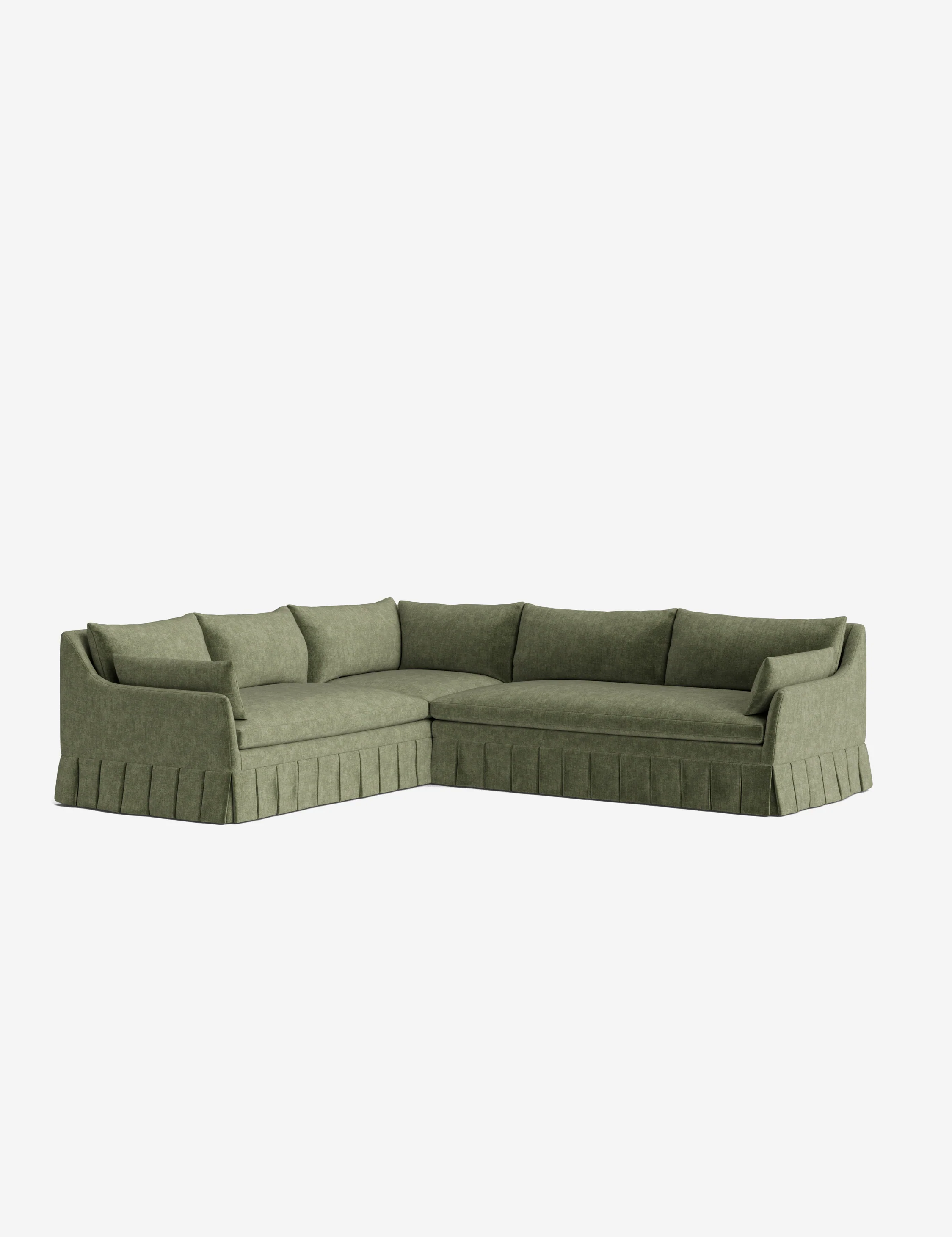 Portola Luxe Depth Pleated Corner Sectional Sofa - Image 54