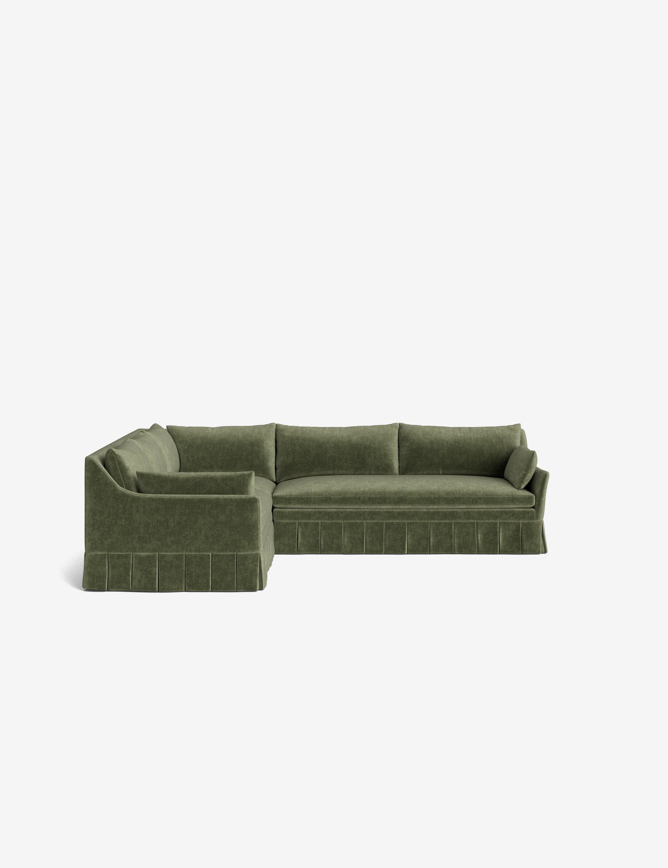 Portola Luxe Depth Pleated Corner Sectional Sofa - Image 55