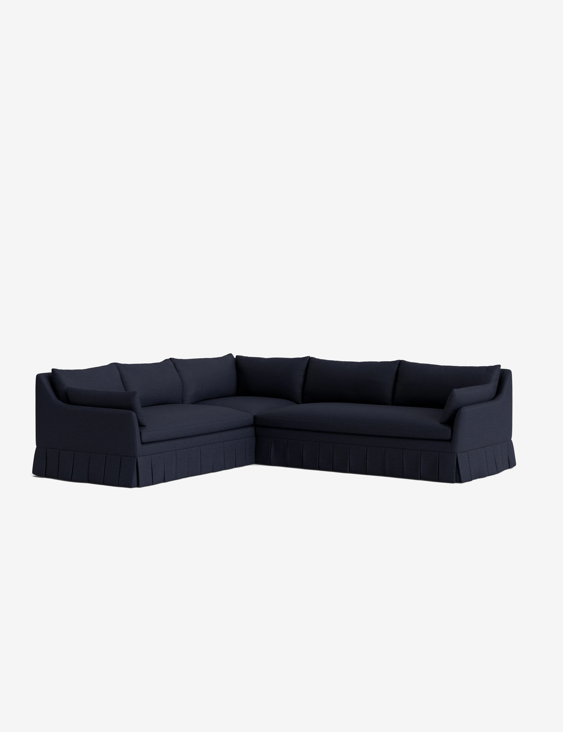 Portola Luxe Depth Pleated Corner Sectional Sofa - Image 60