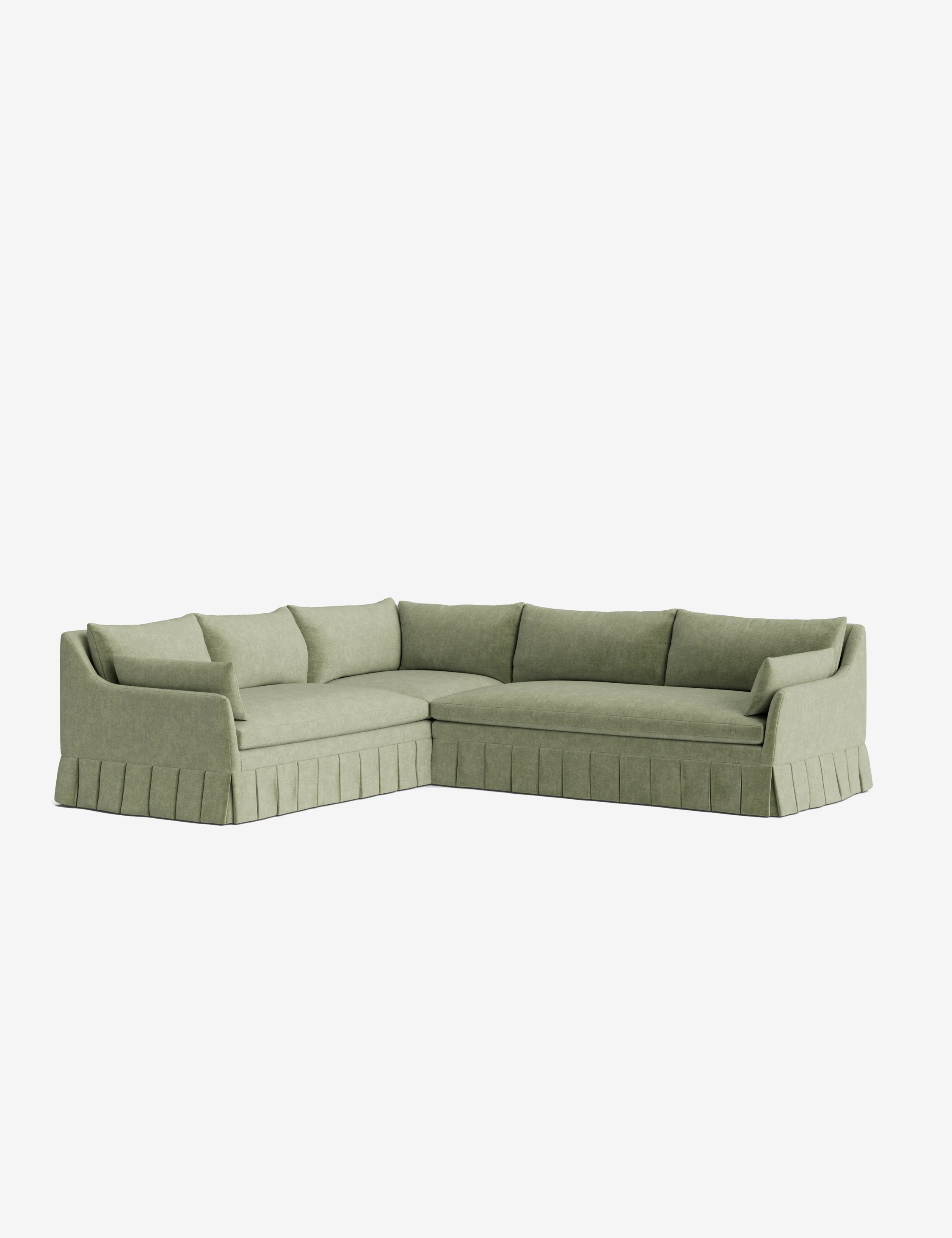 Portola Luxe Depth Pleated Corner Sectional Sofa - Image 92