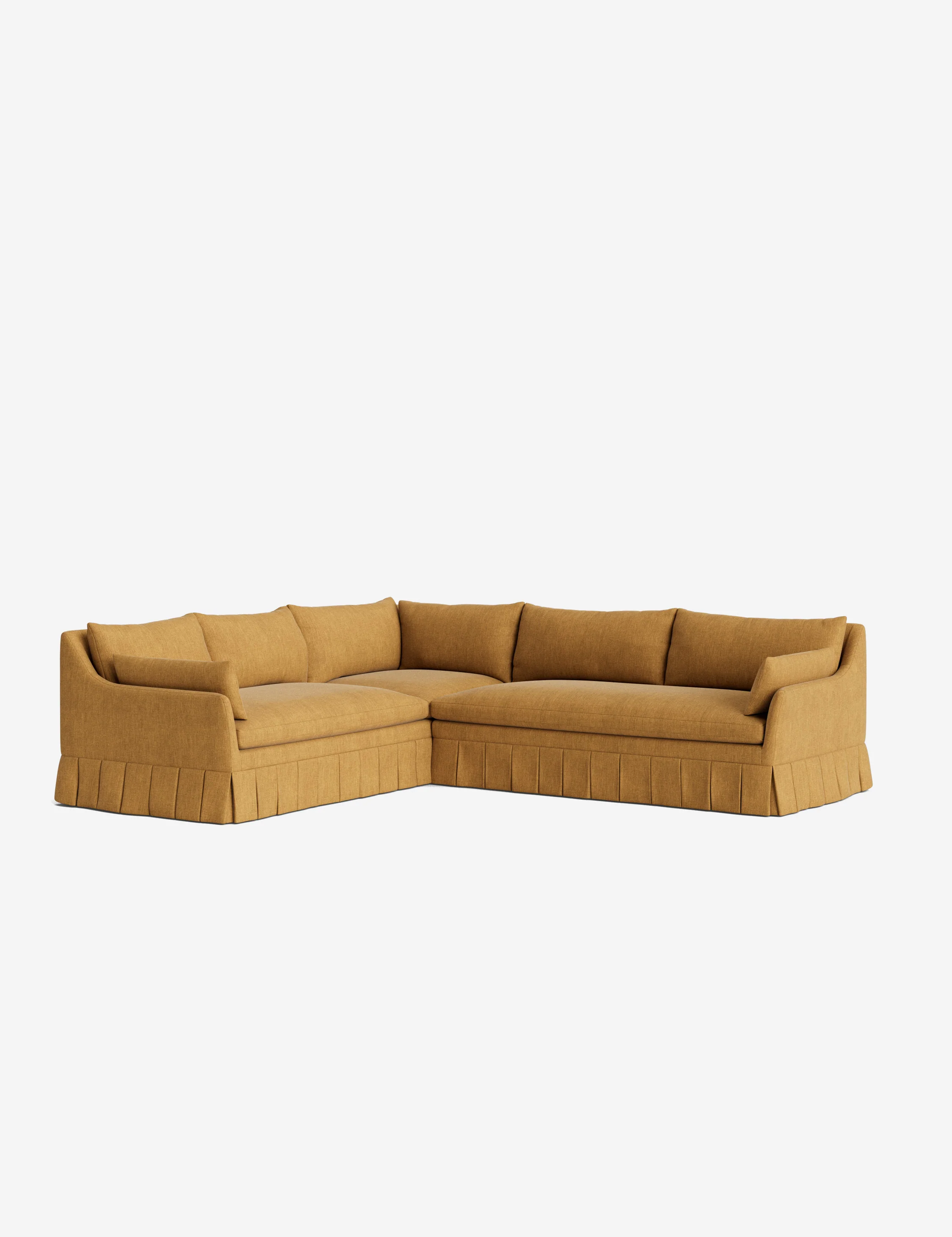 Portola Luxe Depth Pleated Corner Sectional Sofa - Image 99