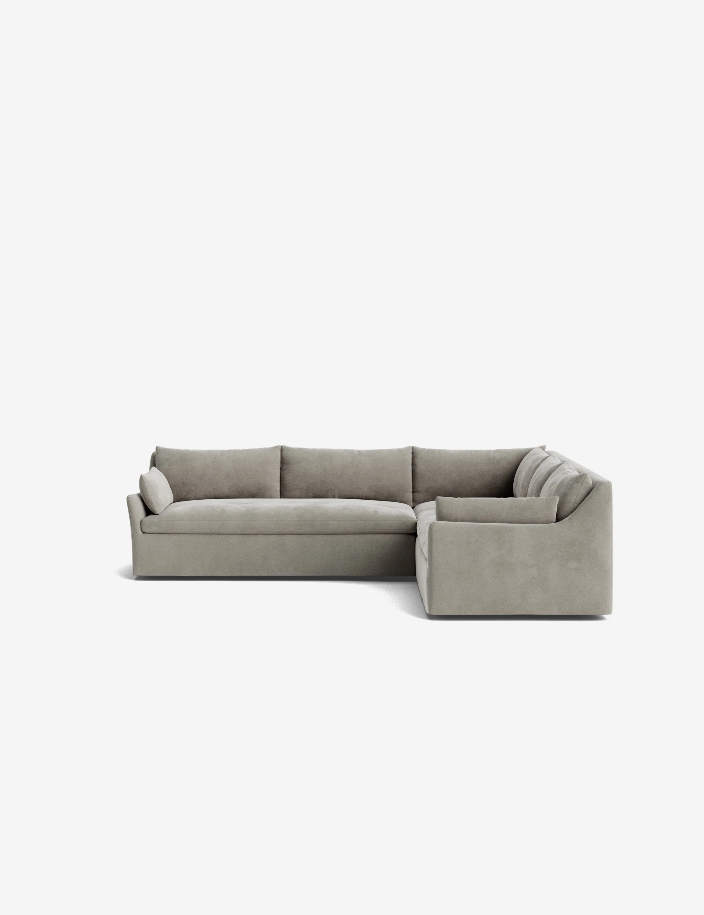 Portola Luxe Depth Slipcover Corner Sectional Sofa - Image 155