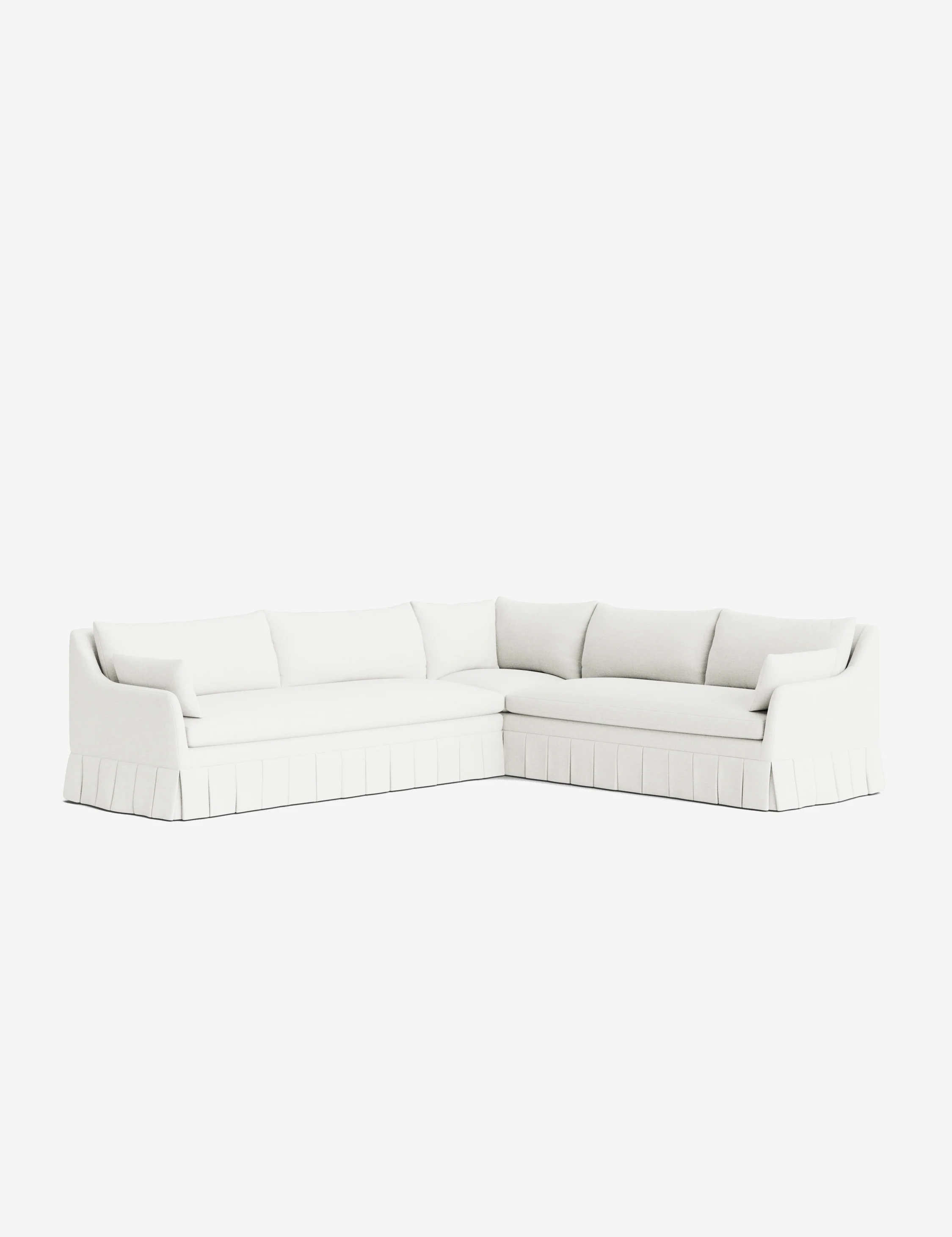 Portola Pleated Sectional Sofa - Image 103