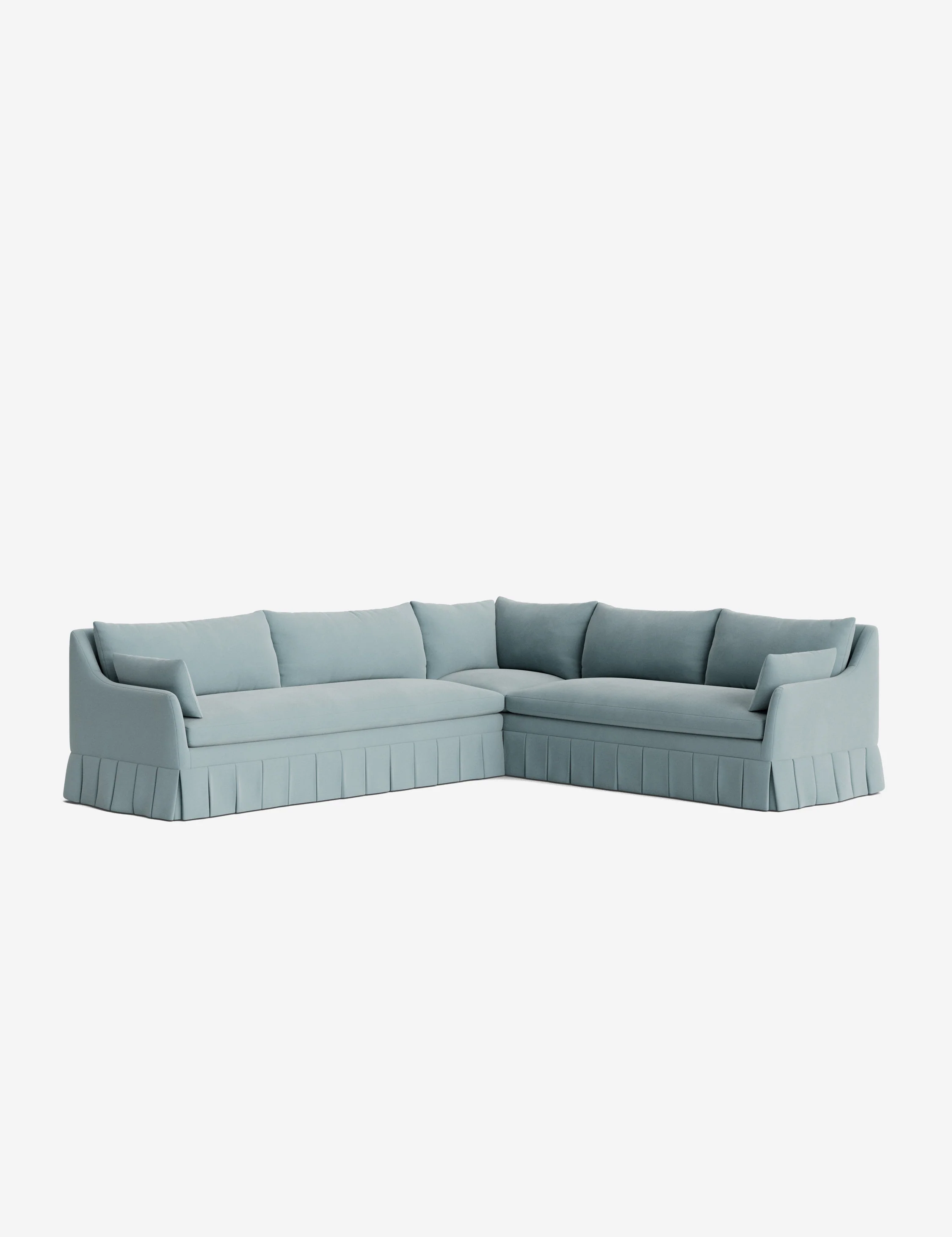 Portola Pleated Sectional Sofa - Image 6