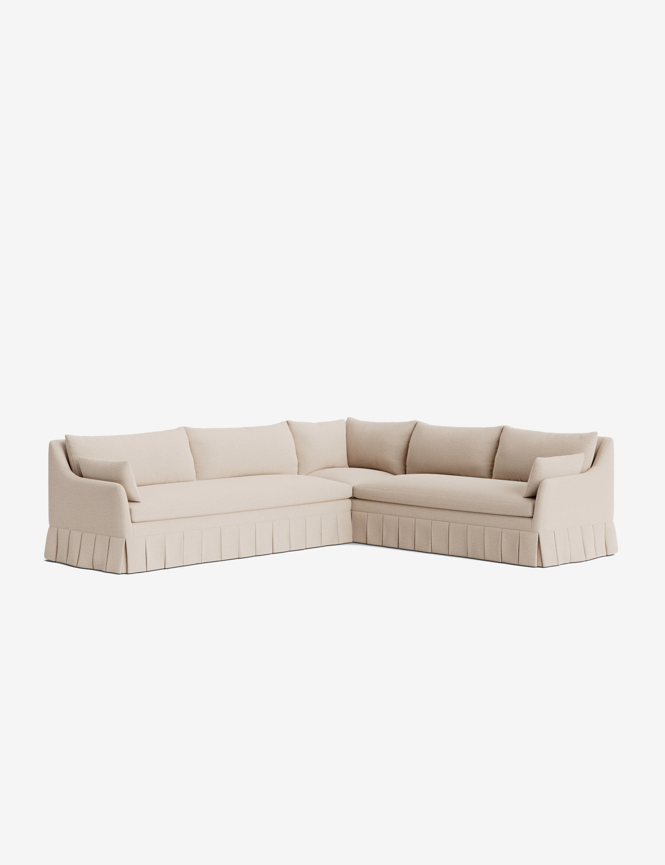 Portola Pleated Sectional Sofa - Image 7
