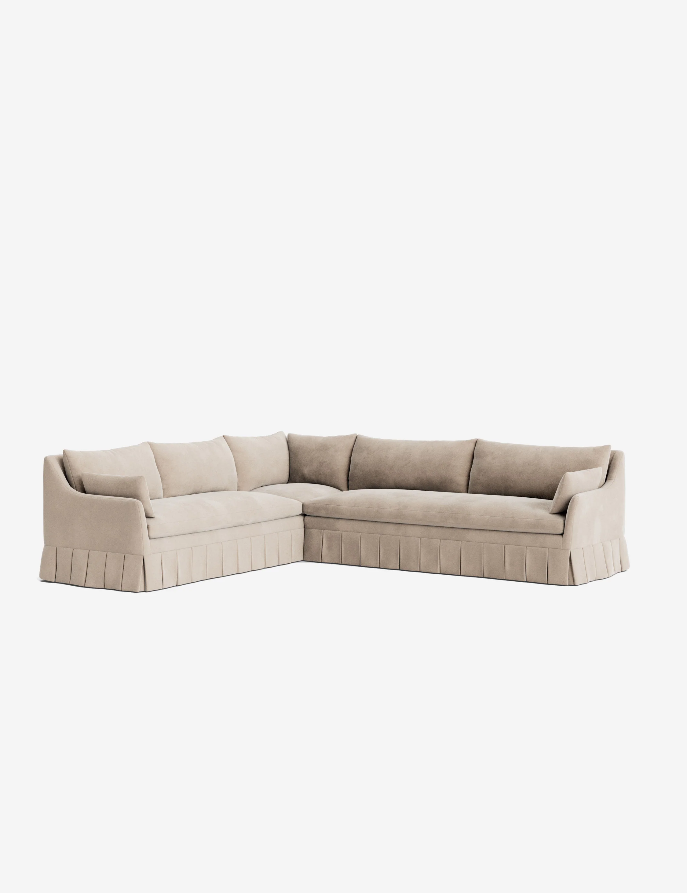 Portola Pleated Sectional Sofa - Image 80