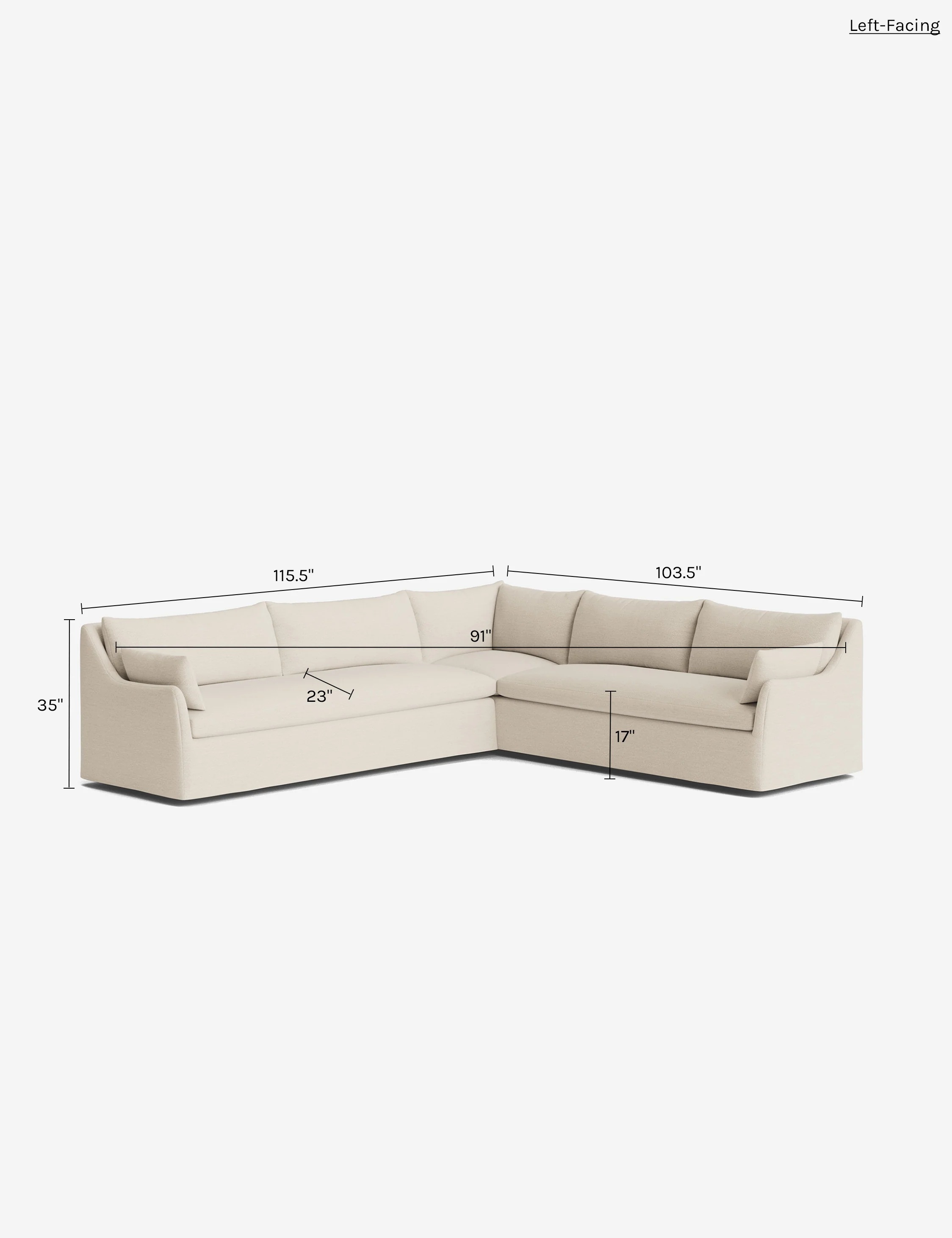 Portola Slipcover Corner Sectional Sofa - Image 183