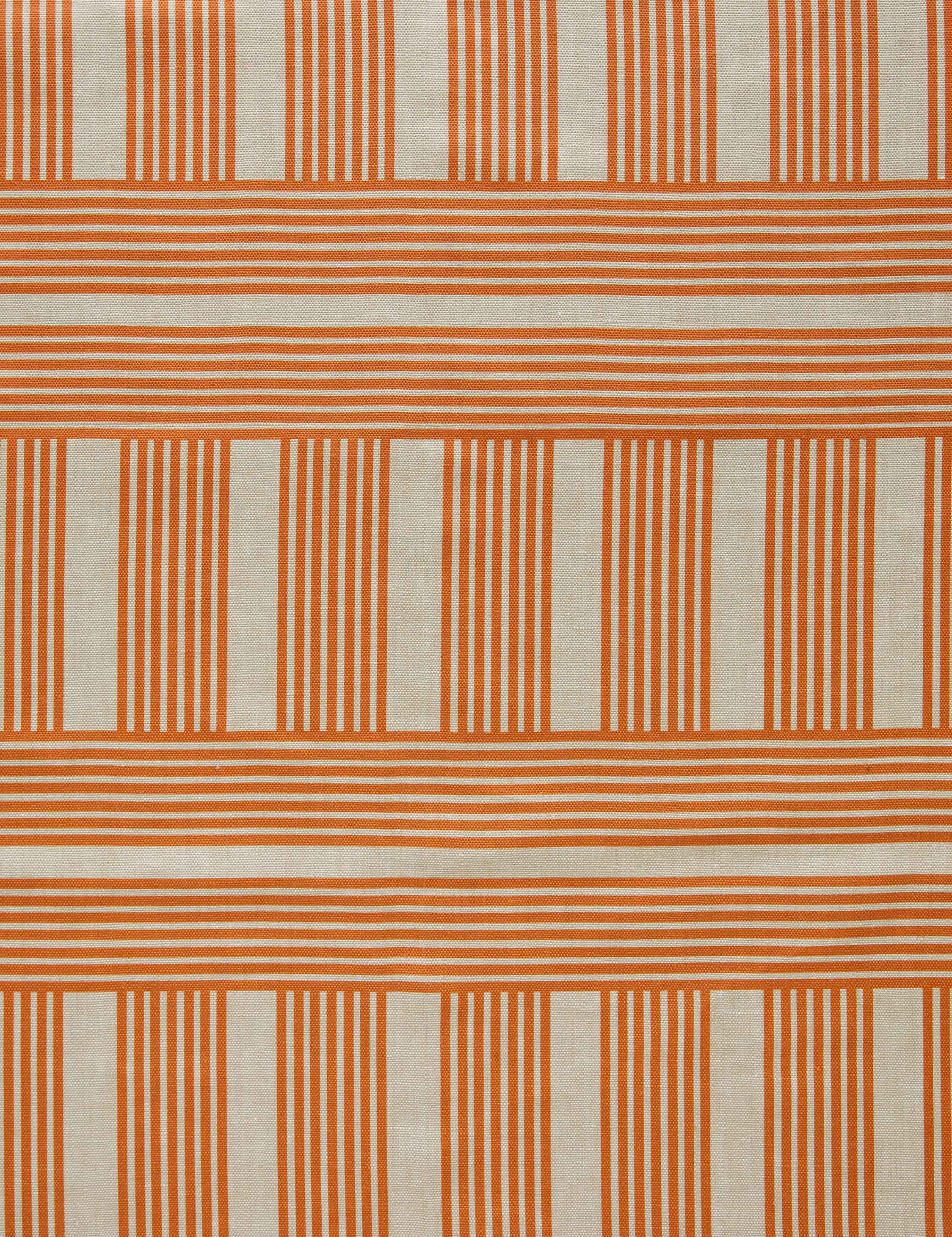 Roman Holiday Grid Flax Linen Fabric by Wallshoppe - Image 8