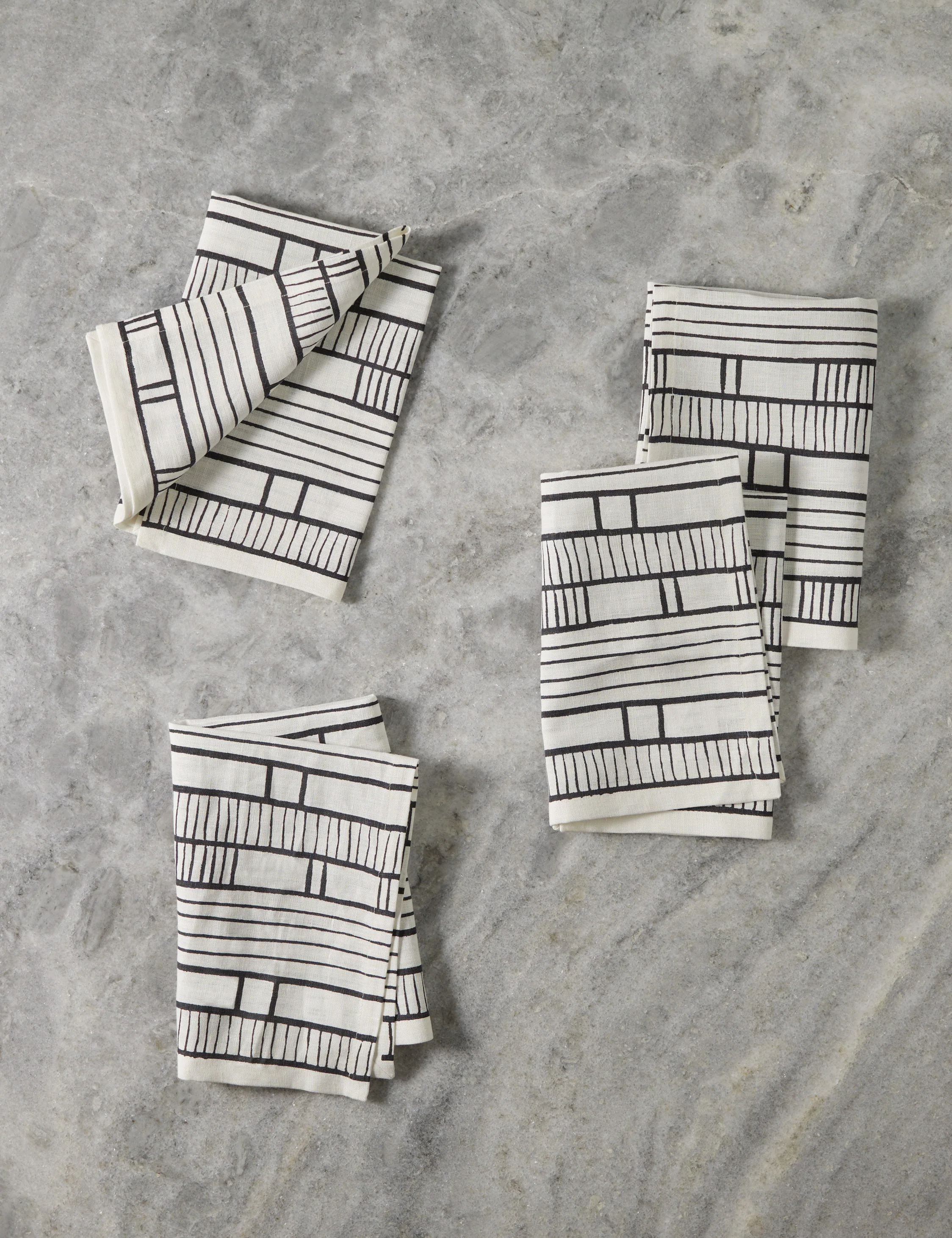 Sector Linen Napkins (set of 4) by Hadiya Williams - Image 2