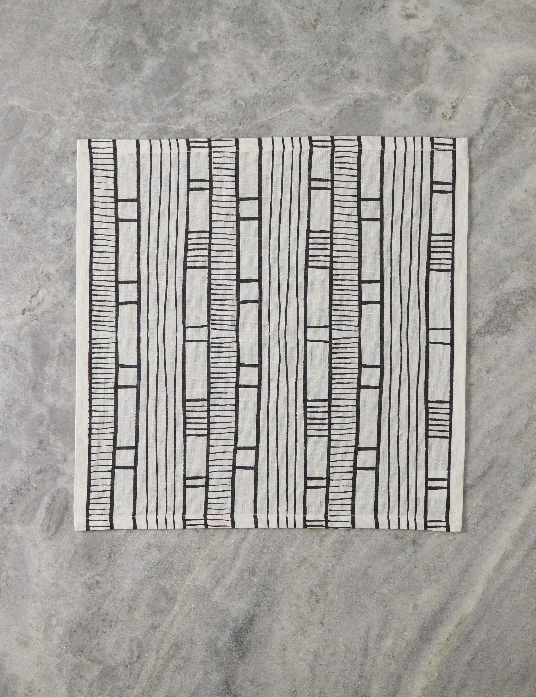 Sector Linen Napkins (set of 4) by Hadiya Williams - Image 3