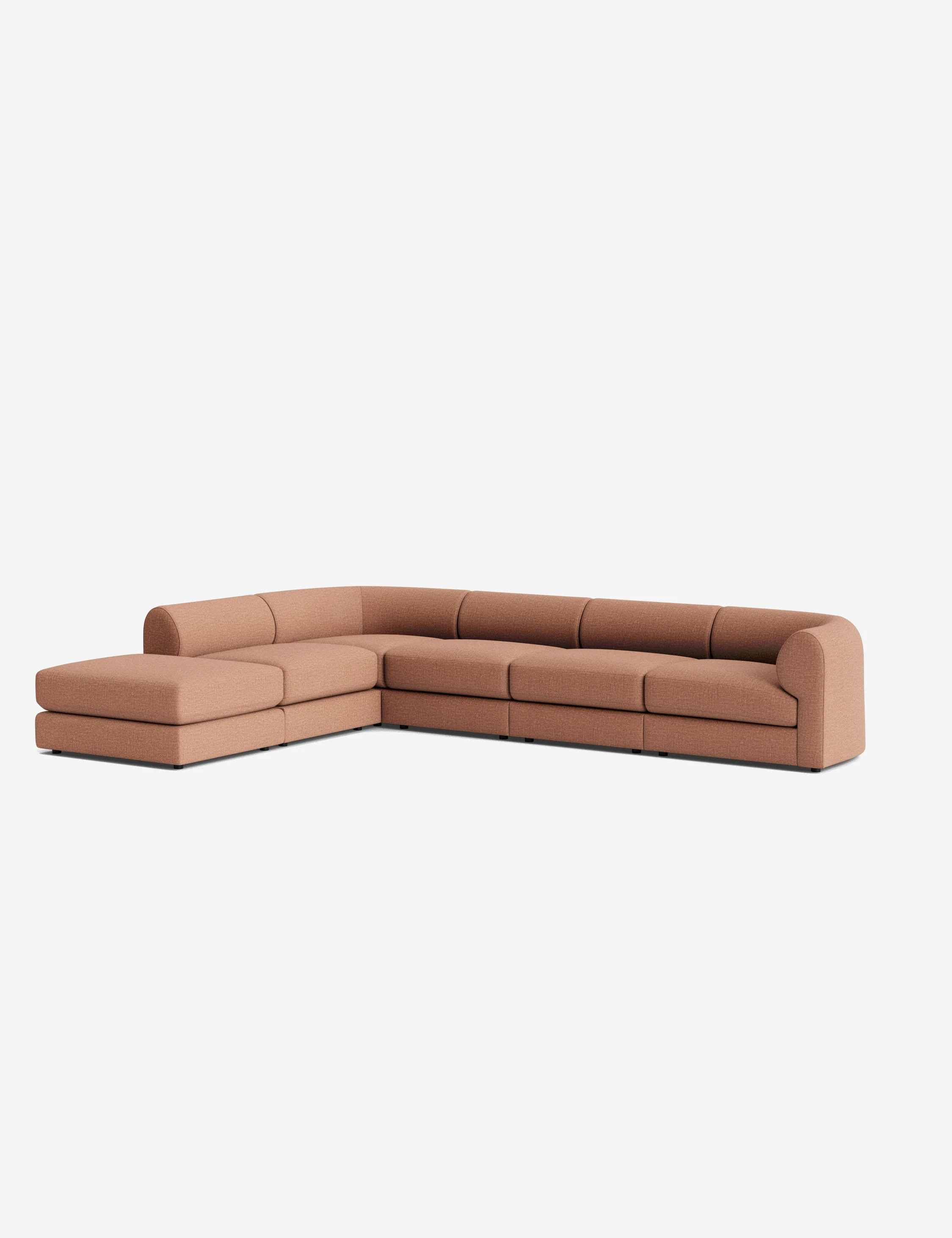 Sergio Modular Corner Sectional Sofa With Ottoman - Image 17