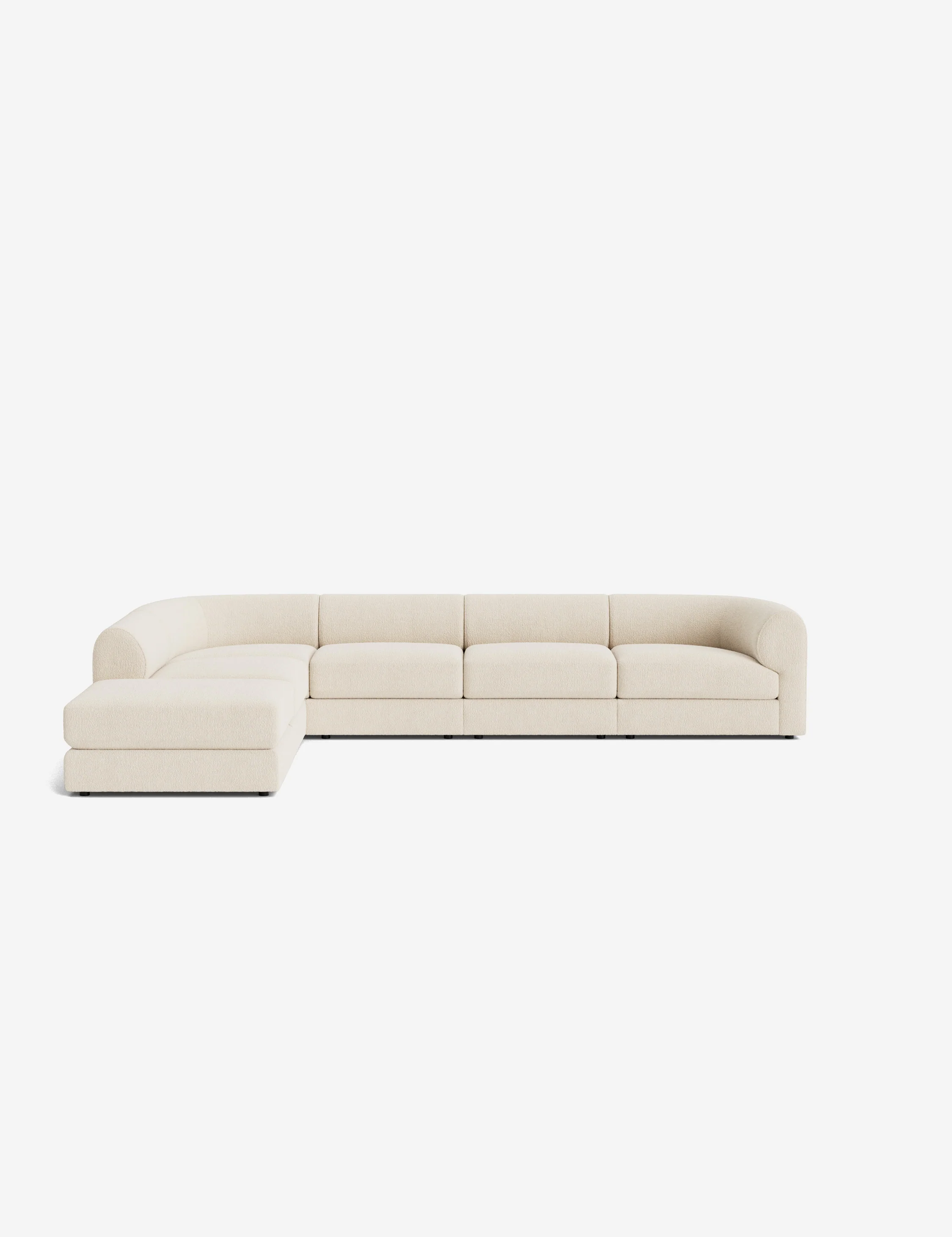 Sergio Modular Corner Sectional Sofa With Ottoman - Image 4