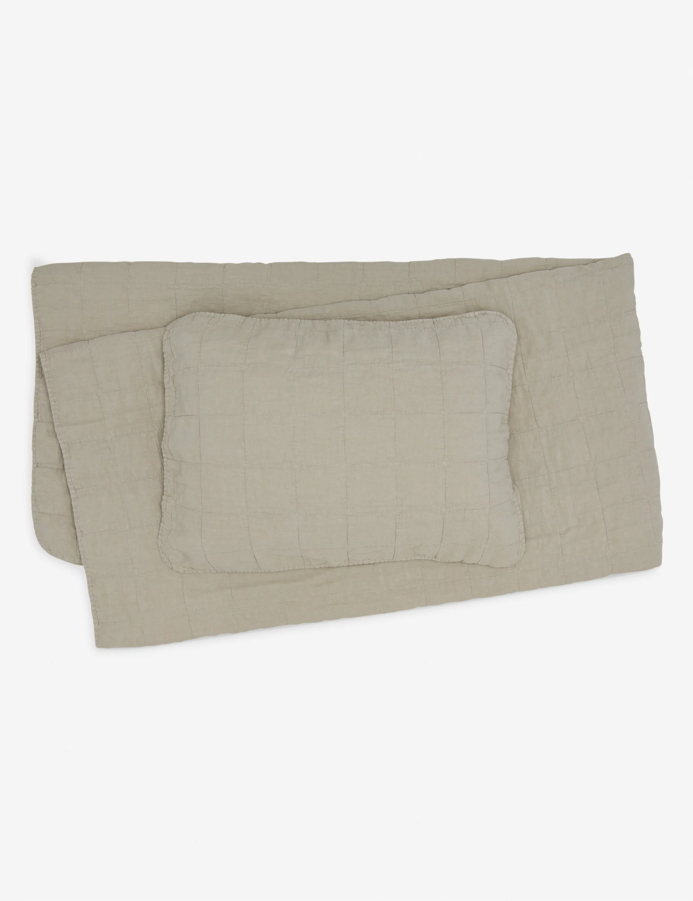 Simple Linen Quilt by Hawkins New York - Image 4