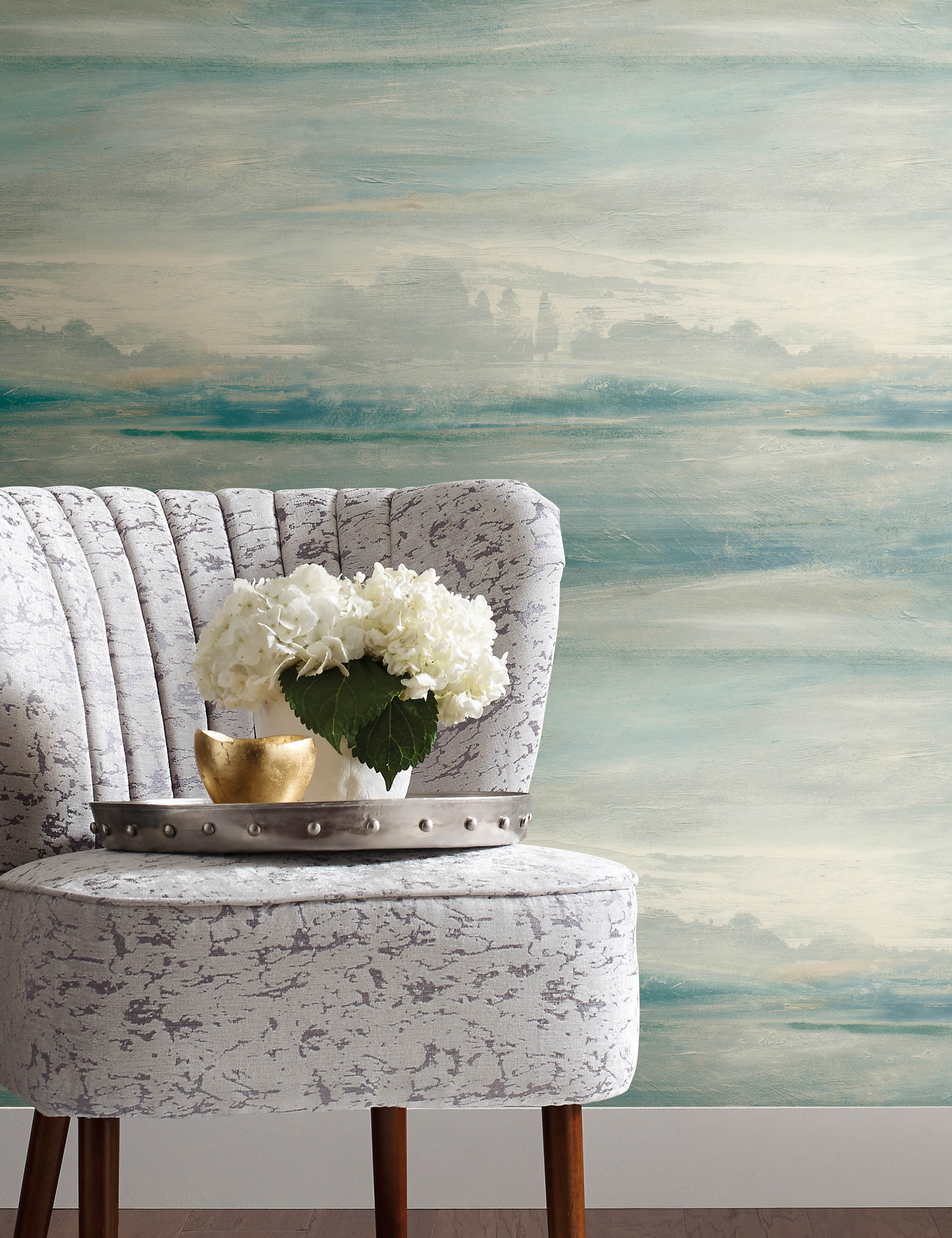 Soothing Mists Scenic Peel + Stick Wallpaper by Candice Olson - Image 4