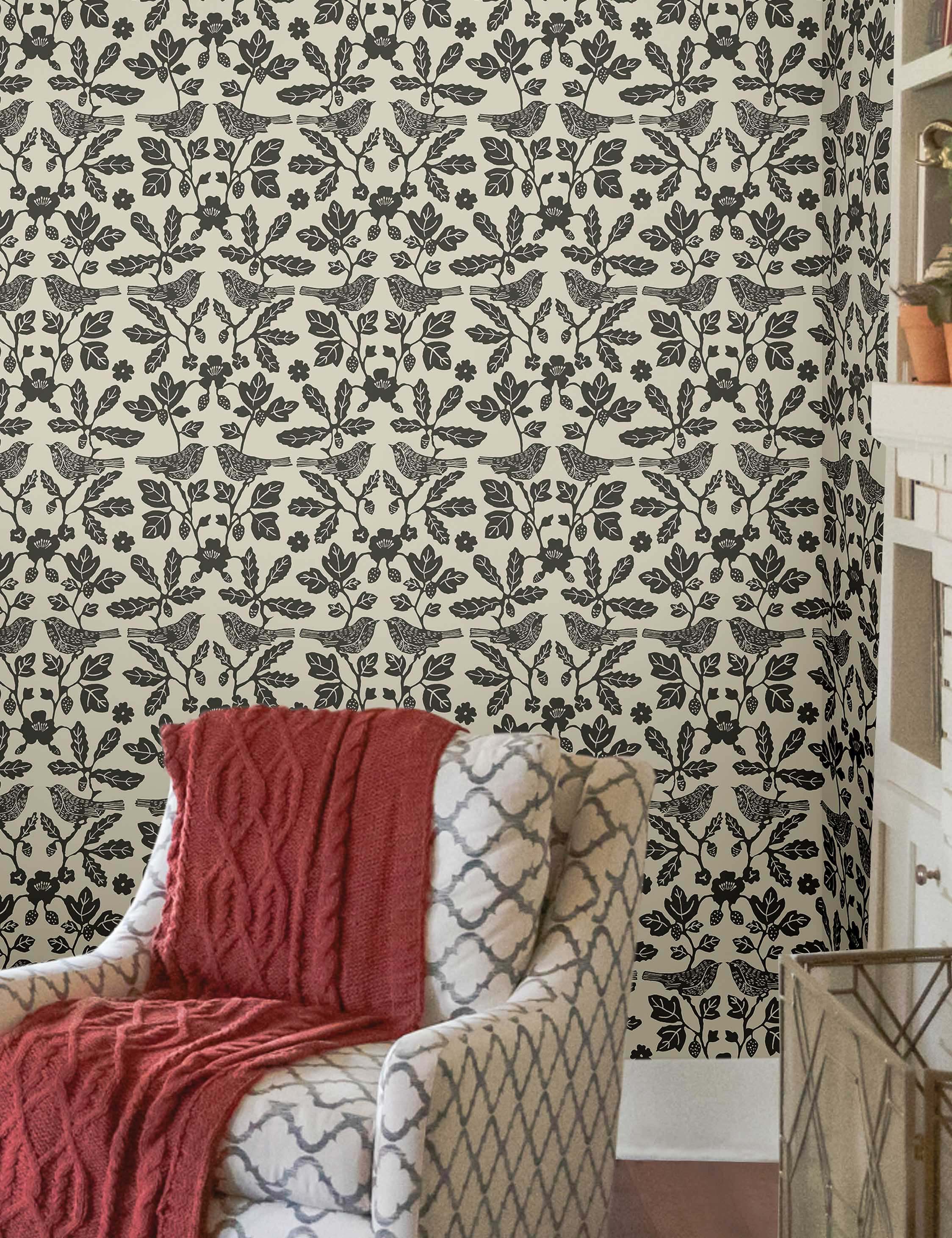 Sparrow and Oak Peel + Stick Wallpaper by Erin & Ben Co. - Image 7