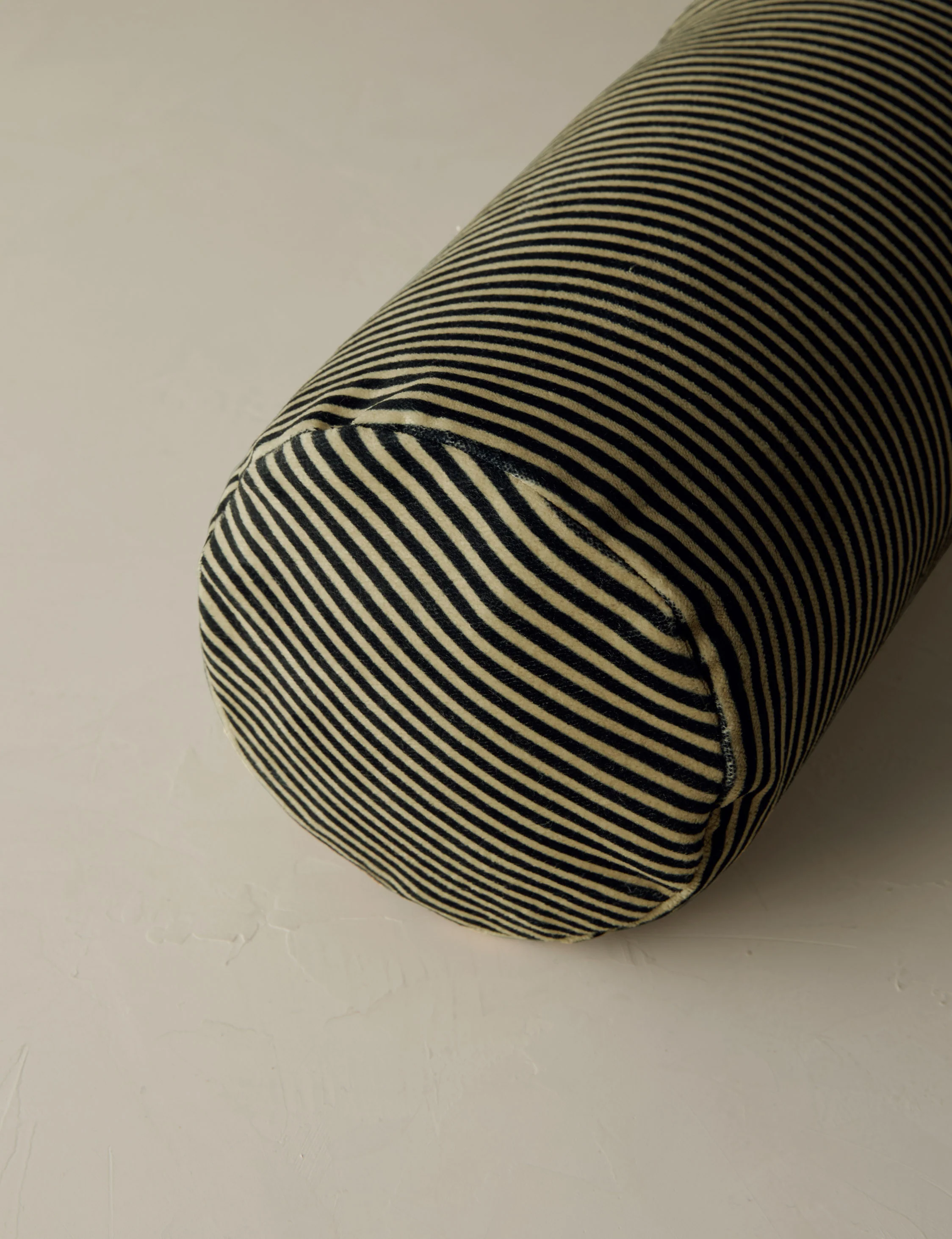 Striped Velvet Long Bolster Pillow by Sarah Sherman Samuel - Image 3