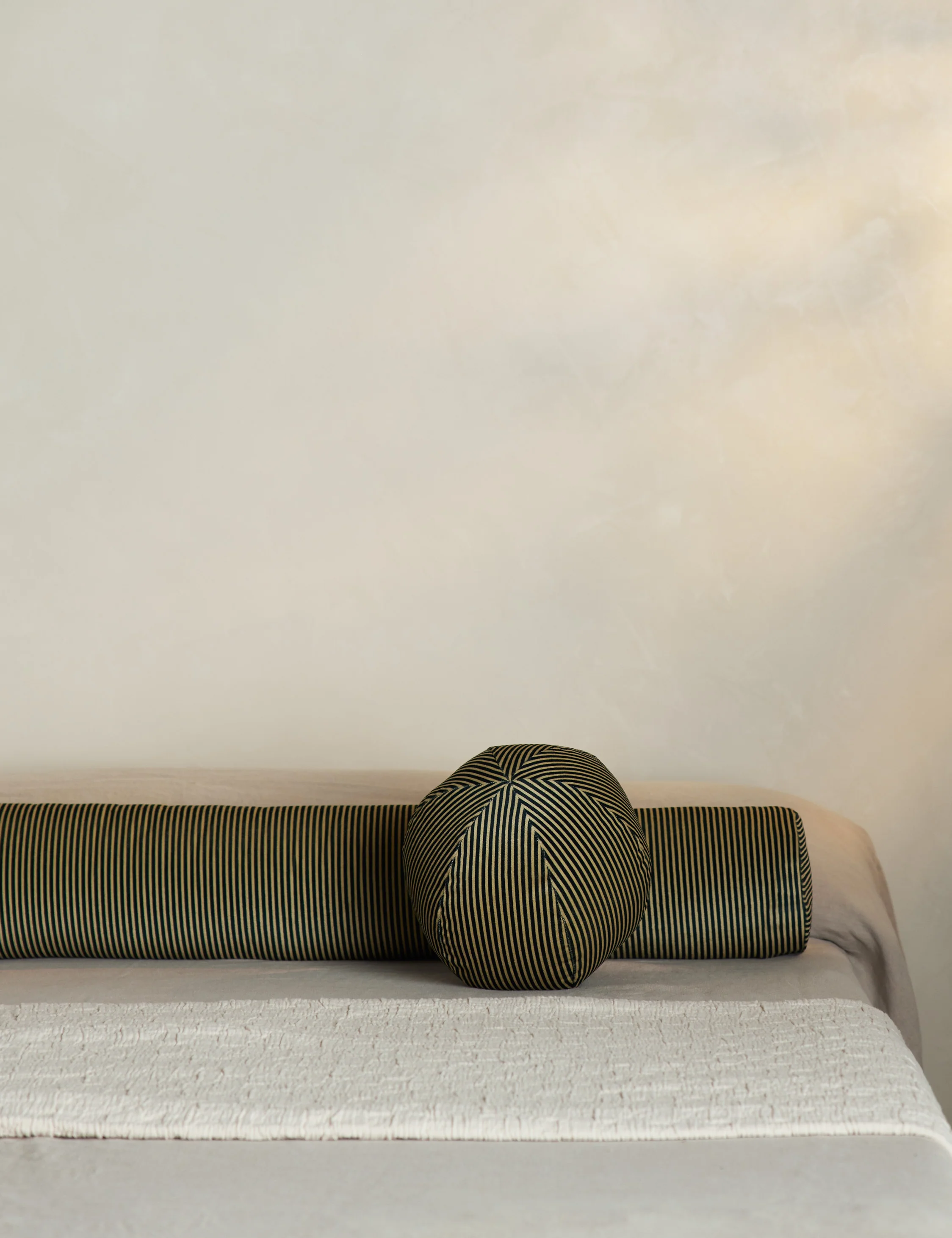 Striped Velvet Long Bolster Pillow by Sarah Sherman Samuel - Image 4