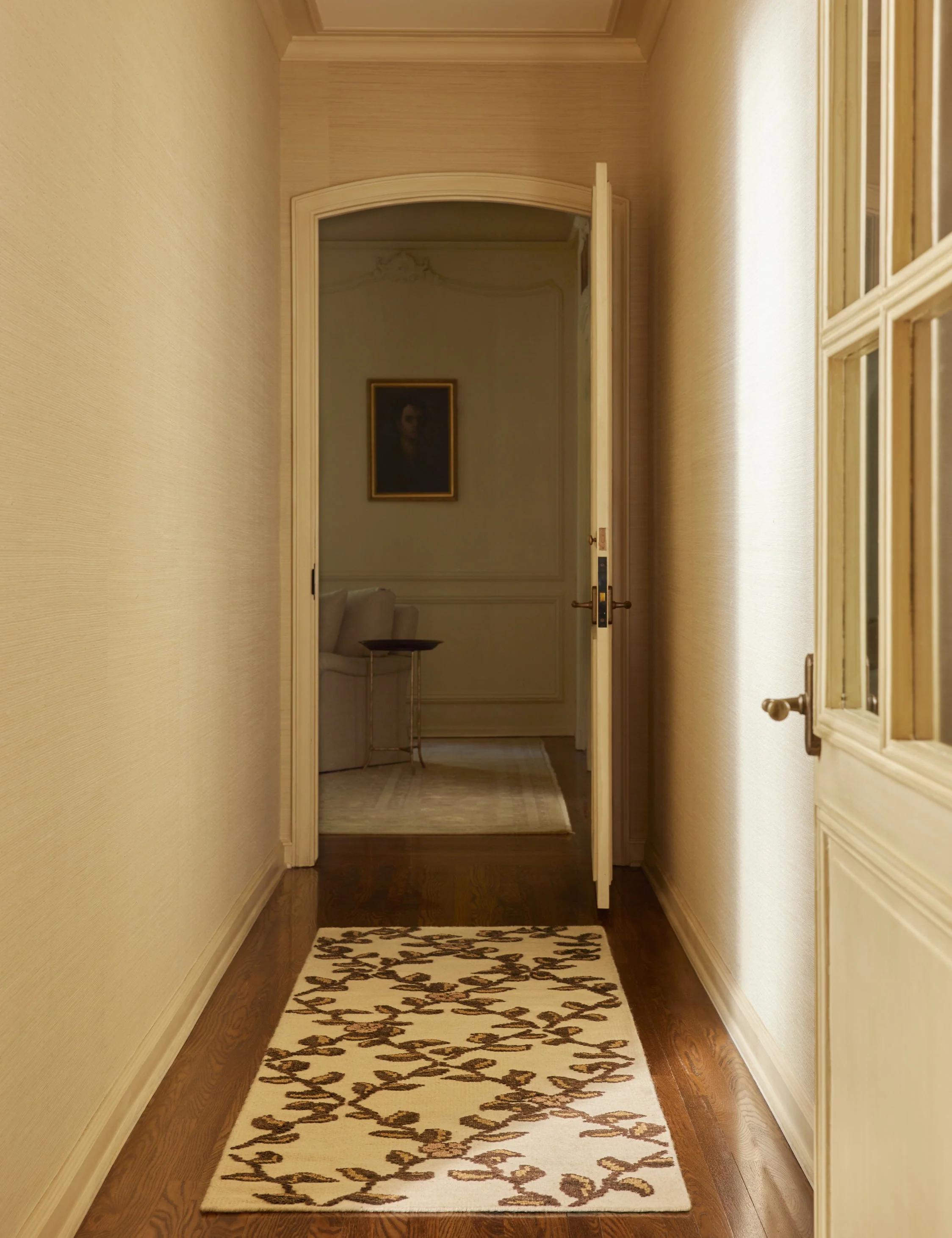 Tillar Hand-Knotted Wool Rug Swatch by Jake Arnold, Rose - Image 5