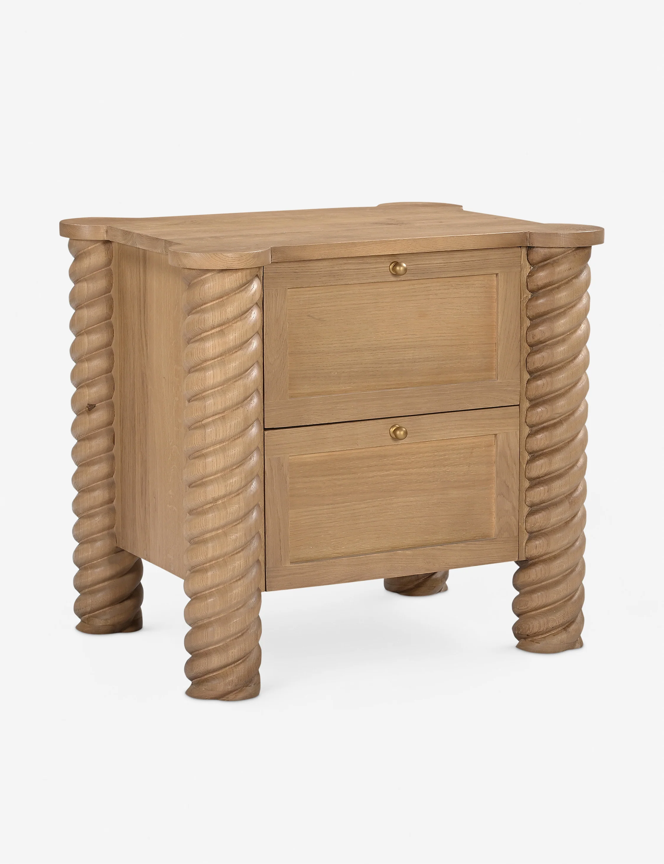 Treccia 2-Drawer Nightstand by Gillian Segal for Moe's - Image 5