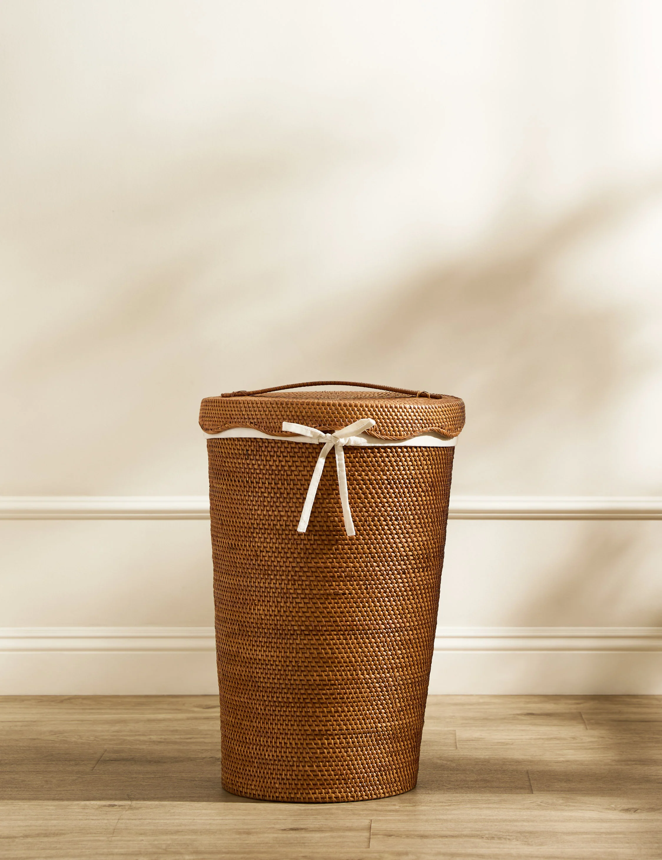 Tyna Rattan Lidded Hamper - Image 4
