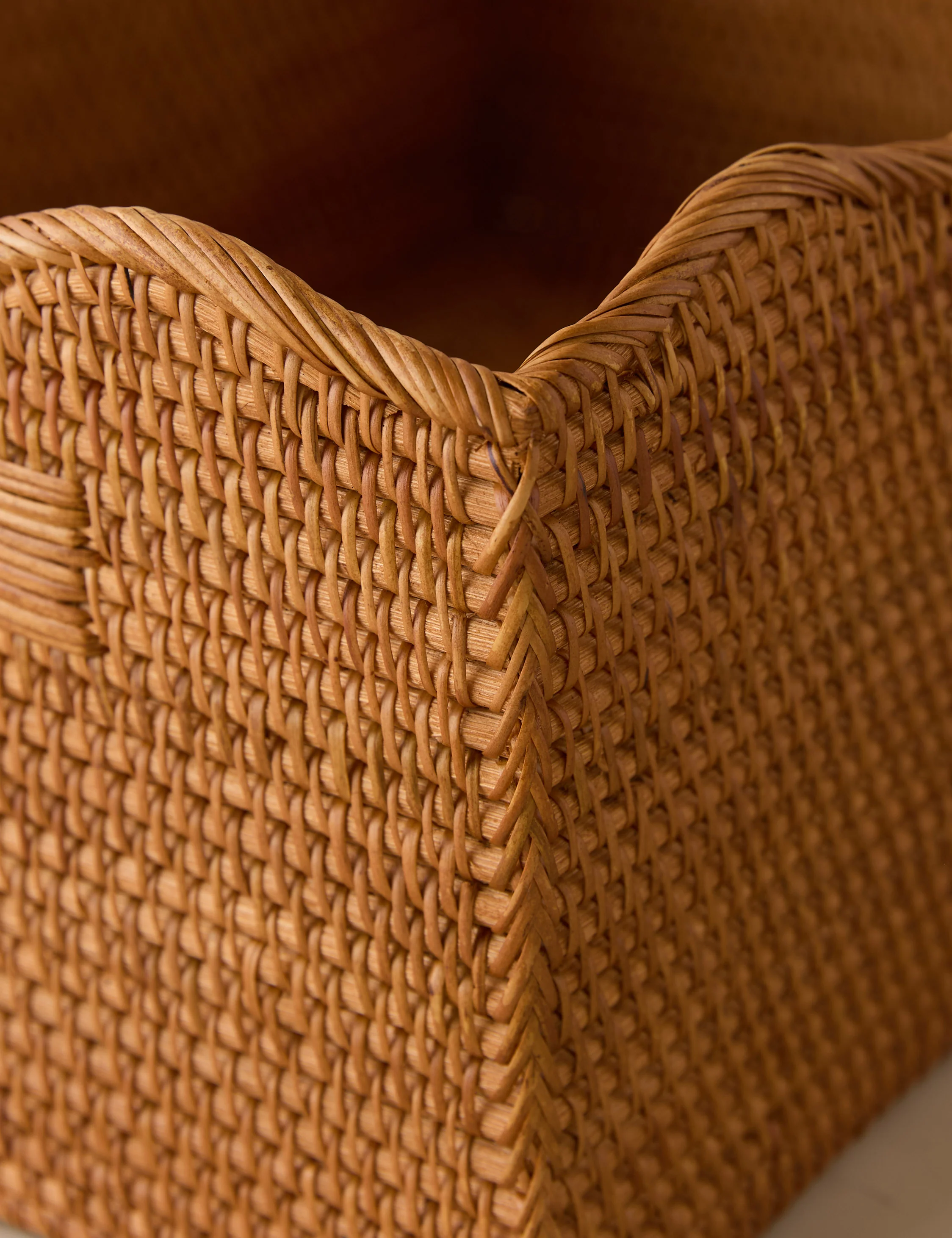 Tyna Rattan Storage Bin - Image 12