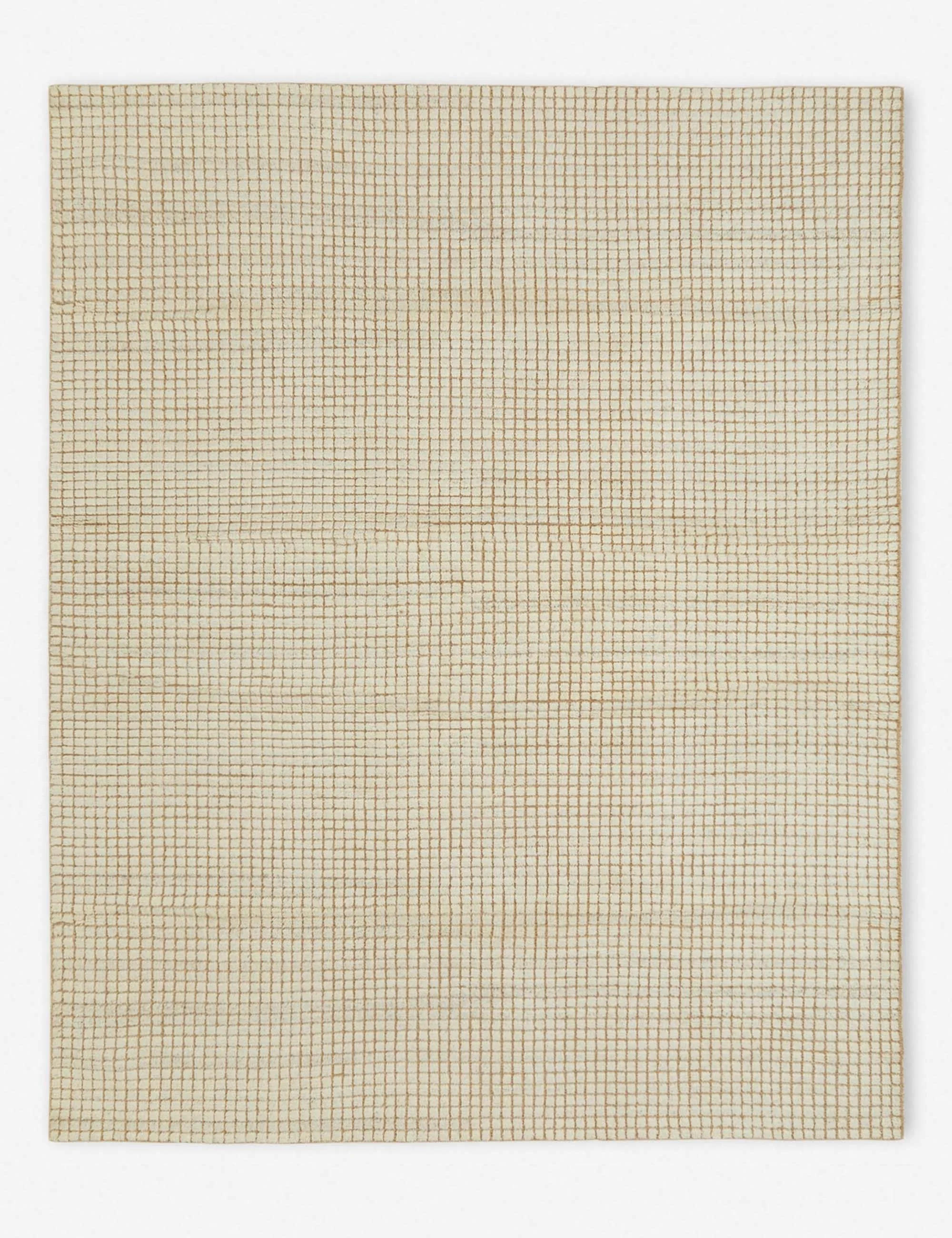 Uma Hand-Knotted Wool Rug Swatch, Taupe and Natural - Image 2
