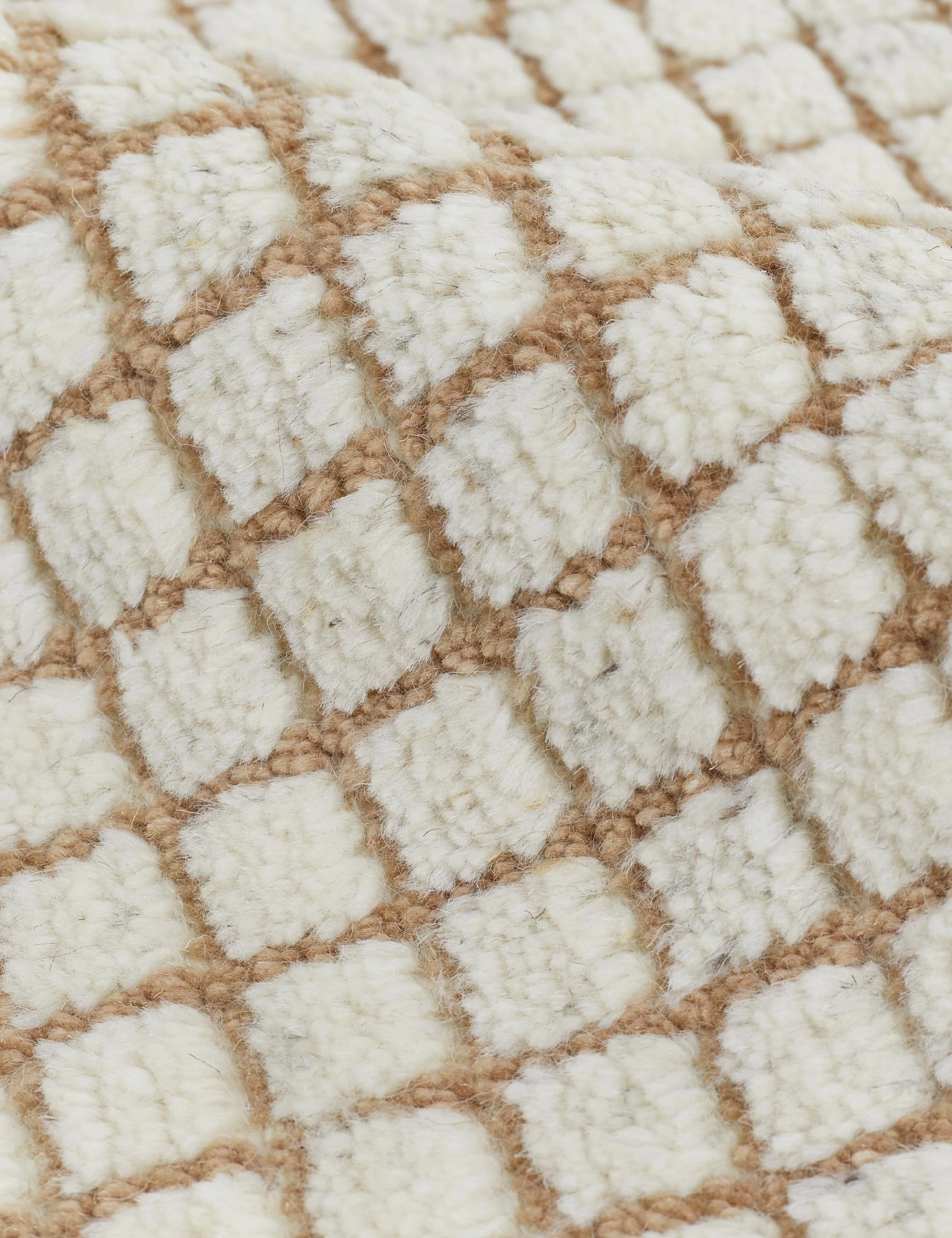 Uma Hand-Knotted Wool Rug Swatch, Taupe and Natural - Image 8