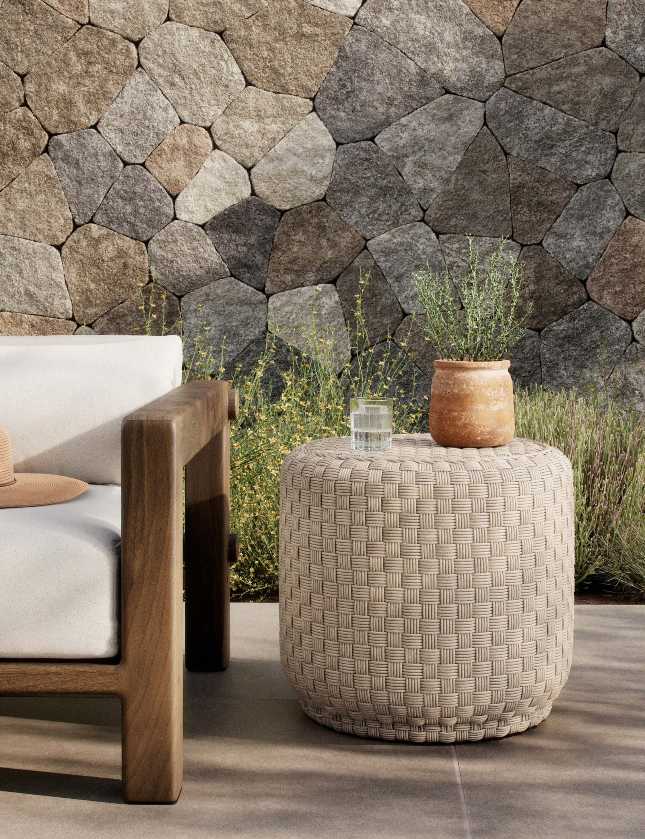 Venetia Indoor / Outdoor Round Side Table by Amber Lewis x Four Hands - Image 10