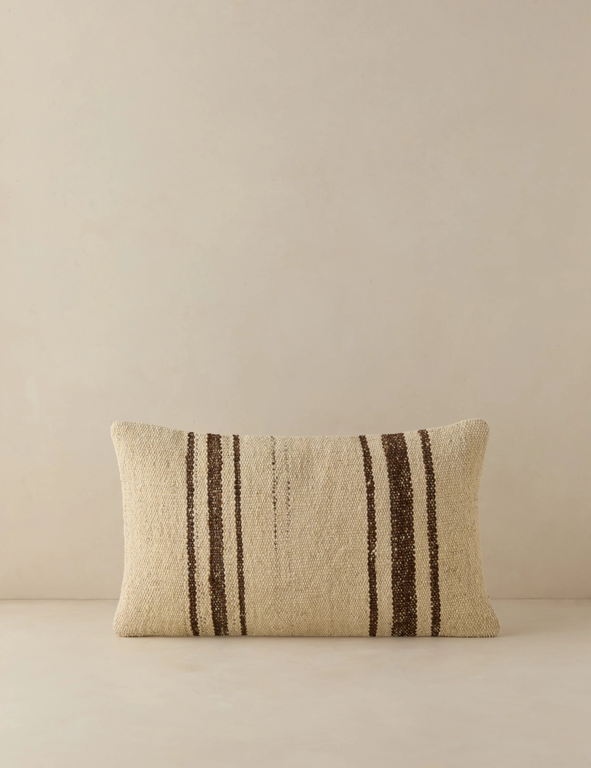 Vintage Lumbar Pillow No. 145, 12" x 20"