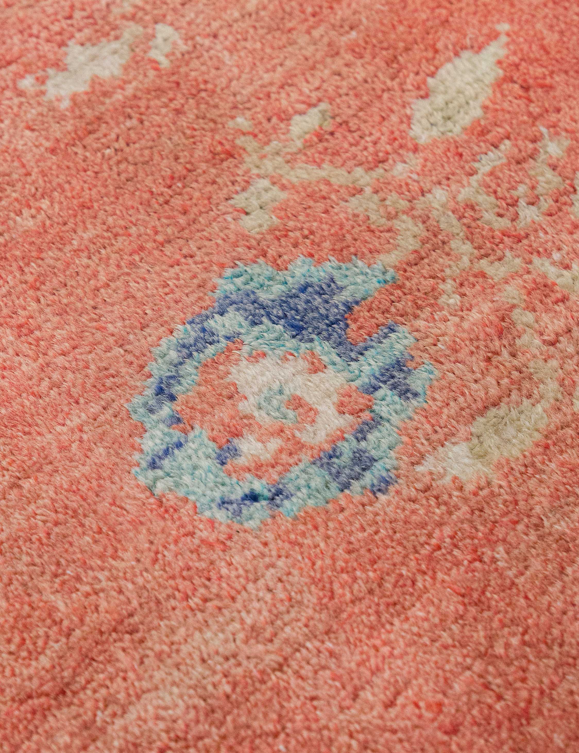 Vintage Turkish Hand-Knotted Wool Mini Rug No. 331, 1'7" x 3'6" - Image 3