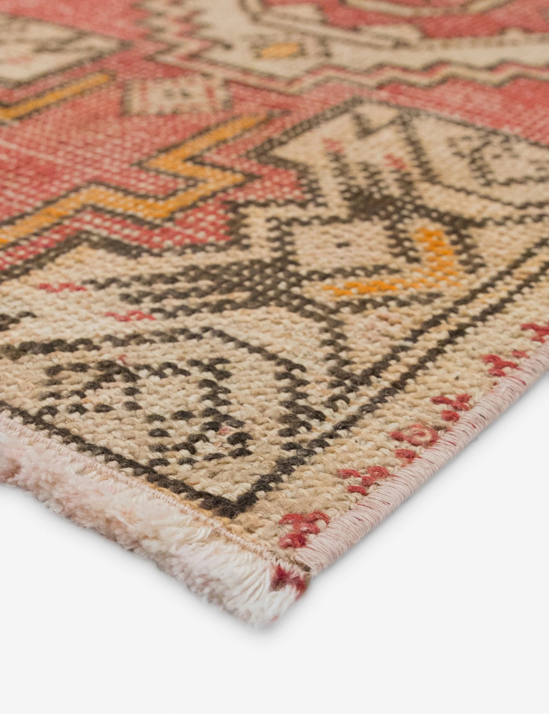 Vintage Turkish Hand-Knotted Wool Mini Rug No. 350, 1'6" x 3' - Image 2