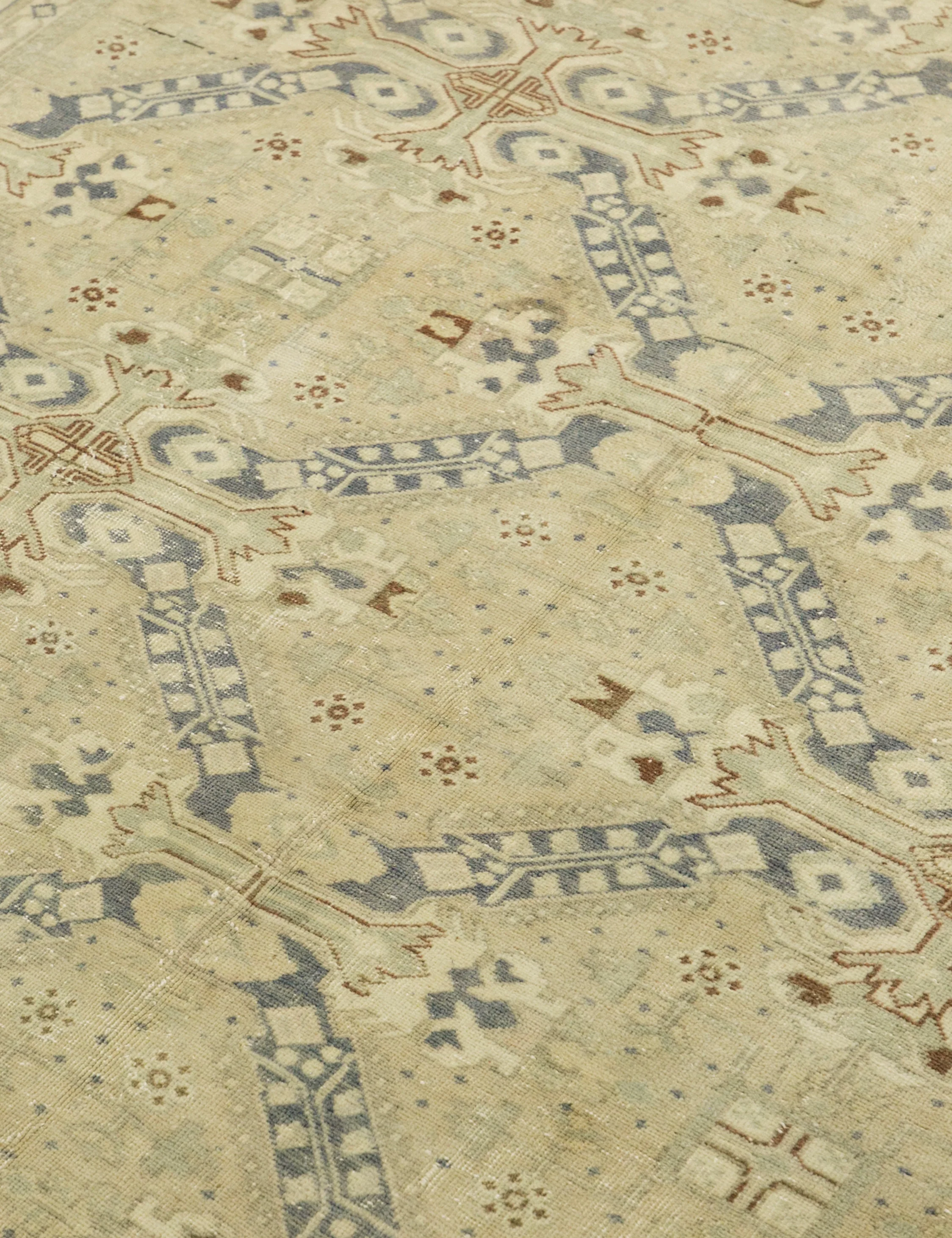 Vintage Turkish Hand-Knotted Wool Rug No. 382, 6'5" x 9'5" - Image 4