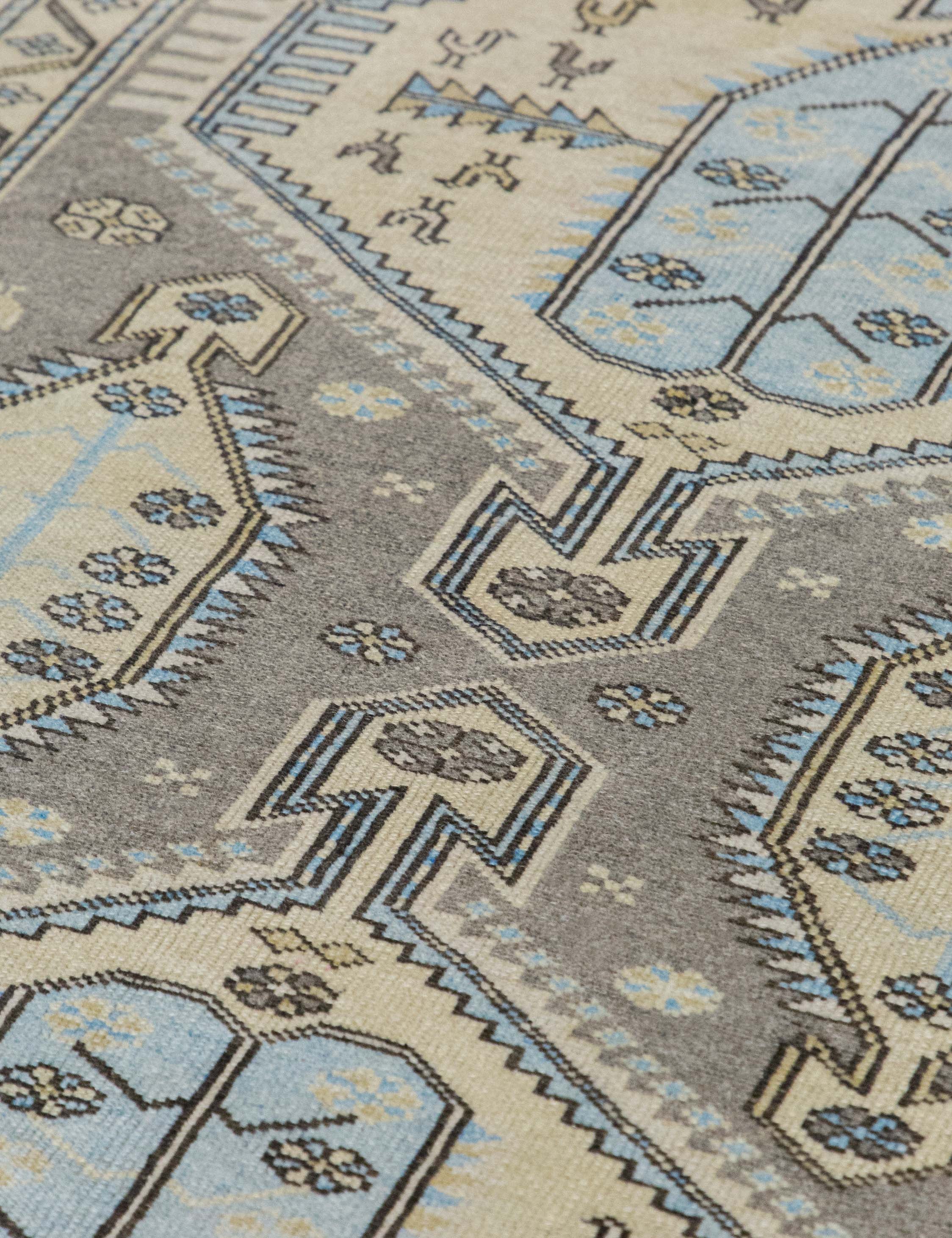 Vintage Turkish Hand-Knotted Wool Rug No. 563, 4'6" x 6'2" - Image 3