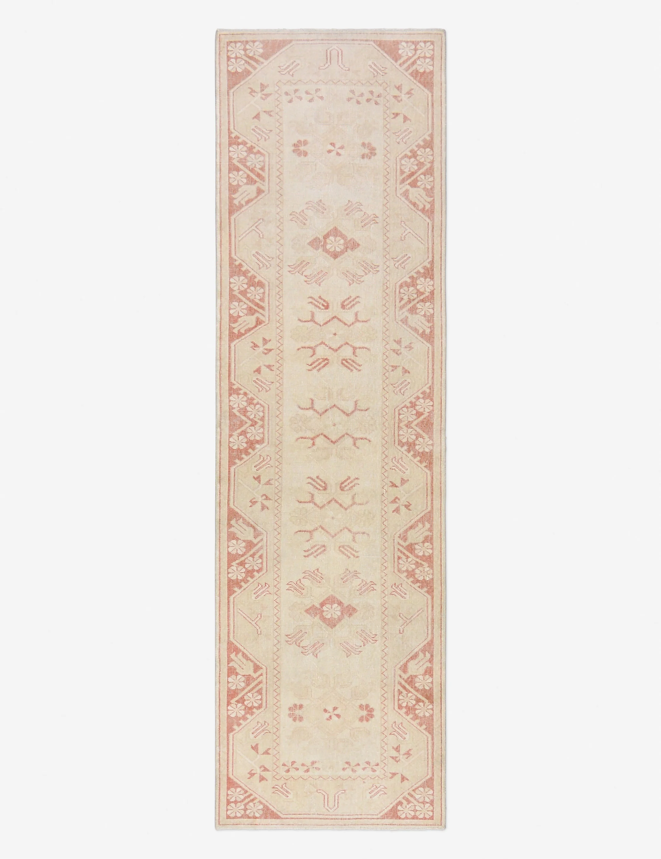 Vintage Turkish Hand-Knotted Wool Runner Rug No. 279, 2' 7" x 9' 1"
