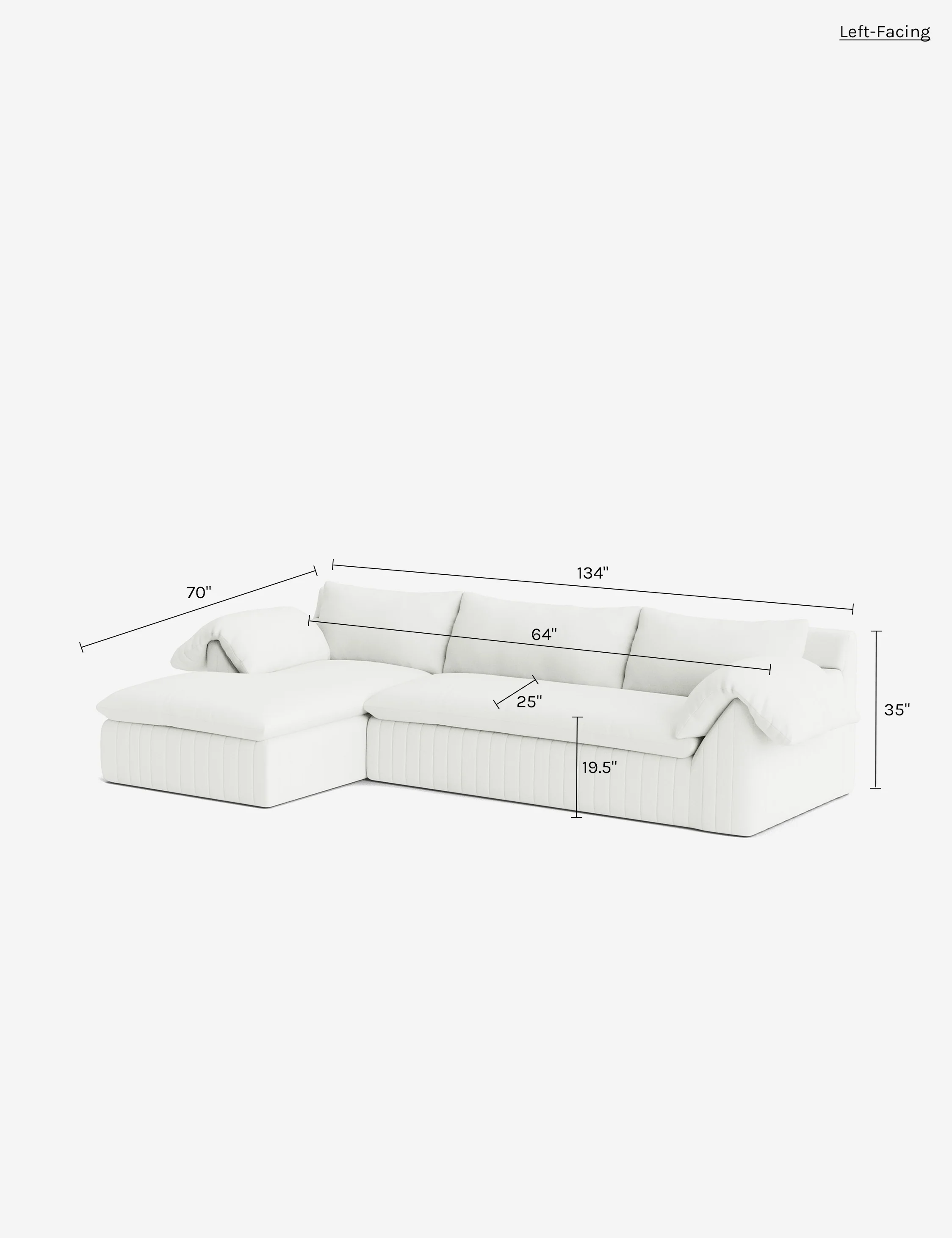 Yucca Chaise Sectional Sofa by Carly Cushnie - Image 248